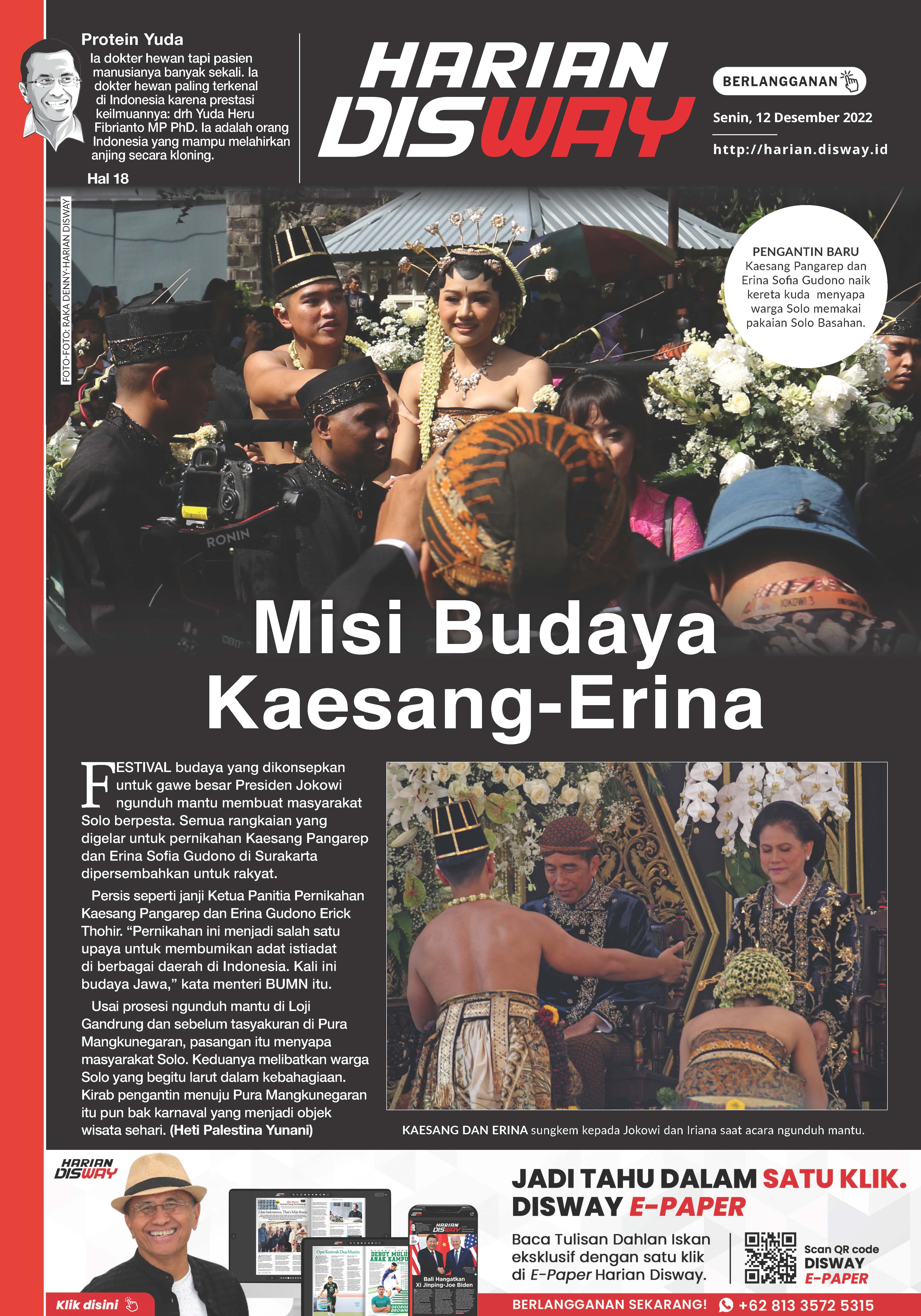 Misi Budaya Kaesang-Erina