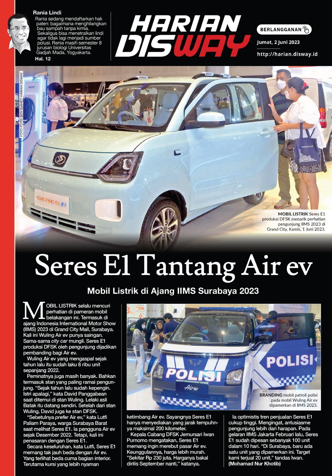 Seres E1 Tantang Air ev