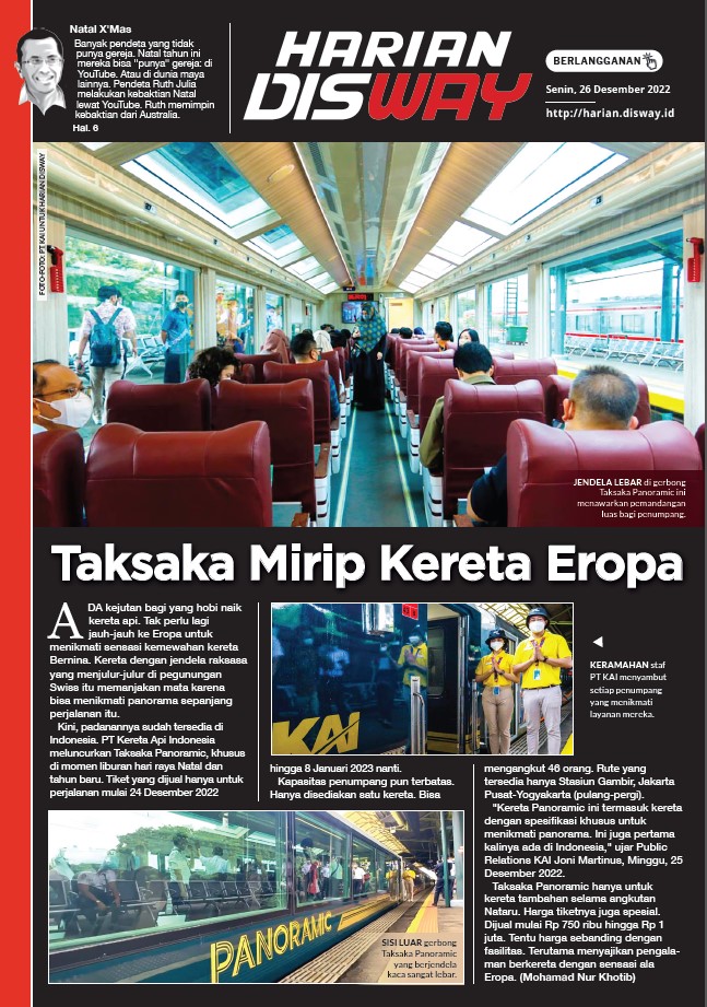 Taksaka Mirip Kereta Eropa