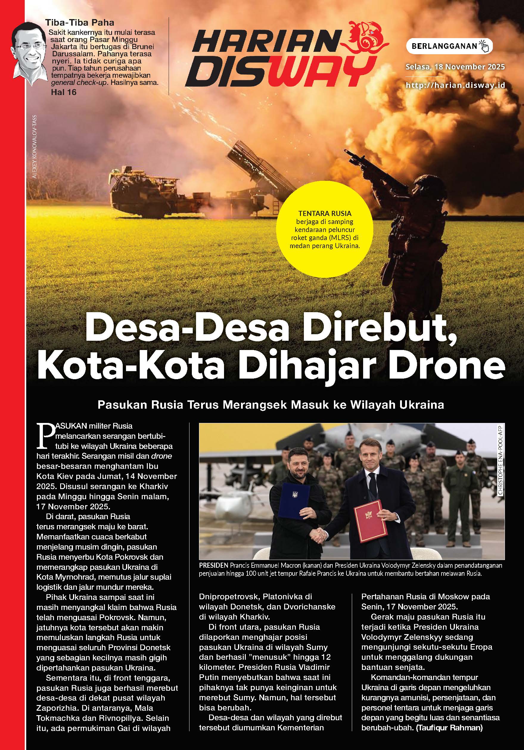 Desa-Desa Direbut, Kota-Kota Dihajar Dro