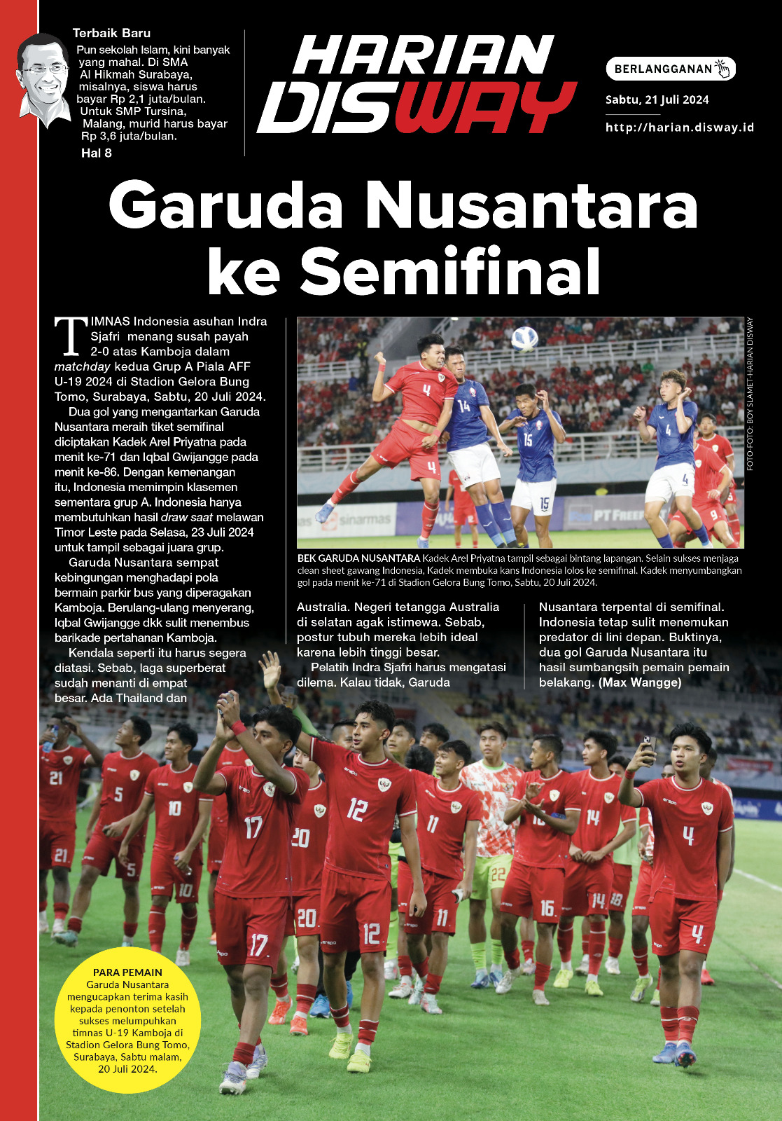 Garuda Nusantara ke Semifinal