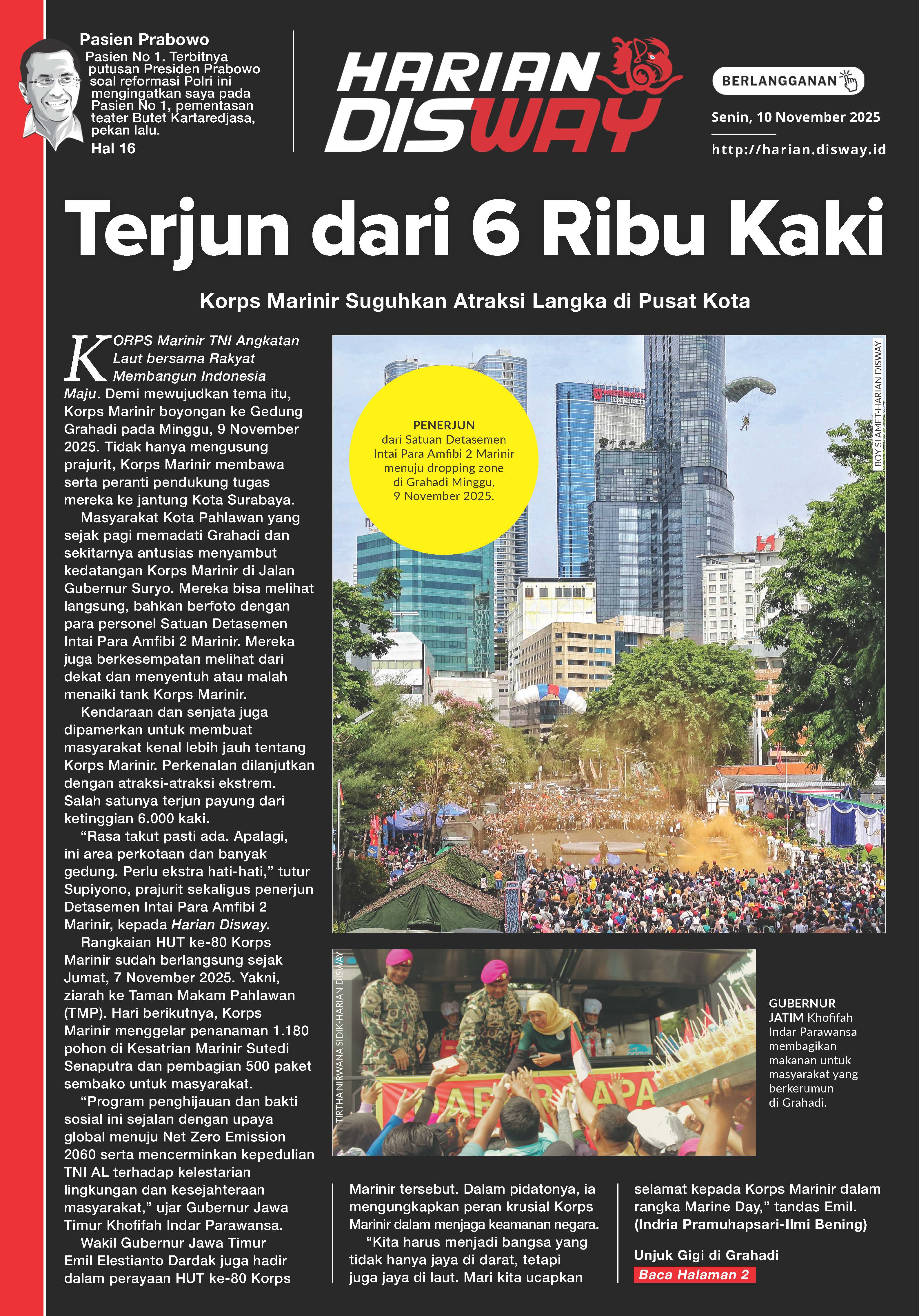 Terjun dari 6 Ribu Kaki