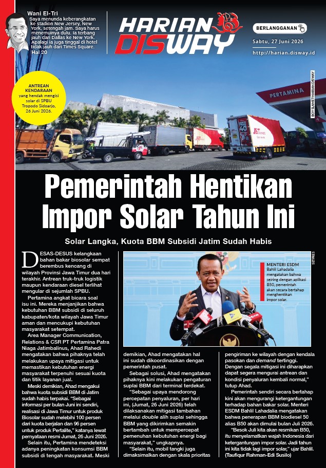 Stok Solar Jatim Aman