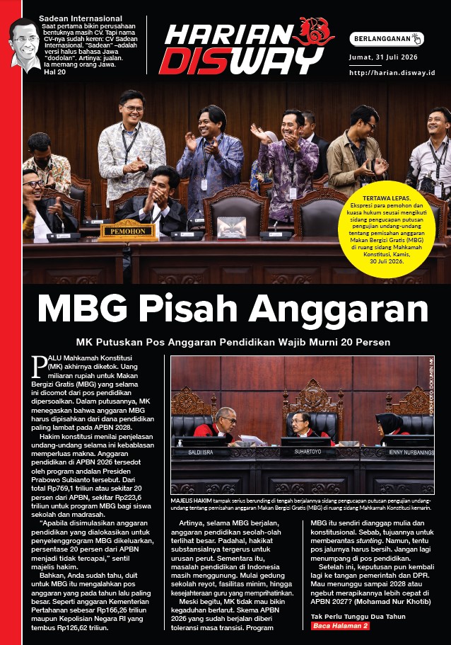 MBG Pisah Anggaran