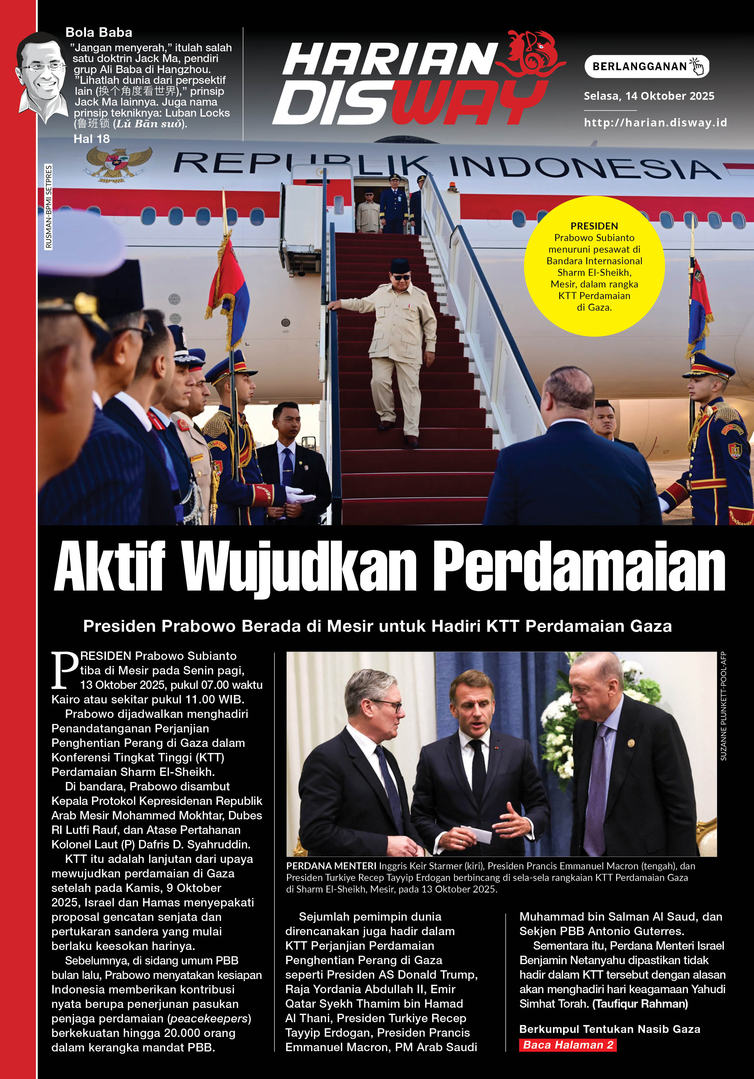 Aktif Wujudkan Perdamaian