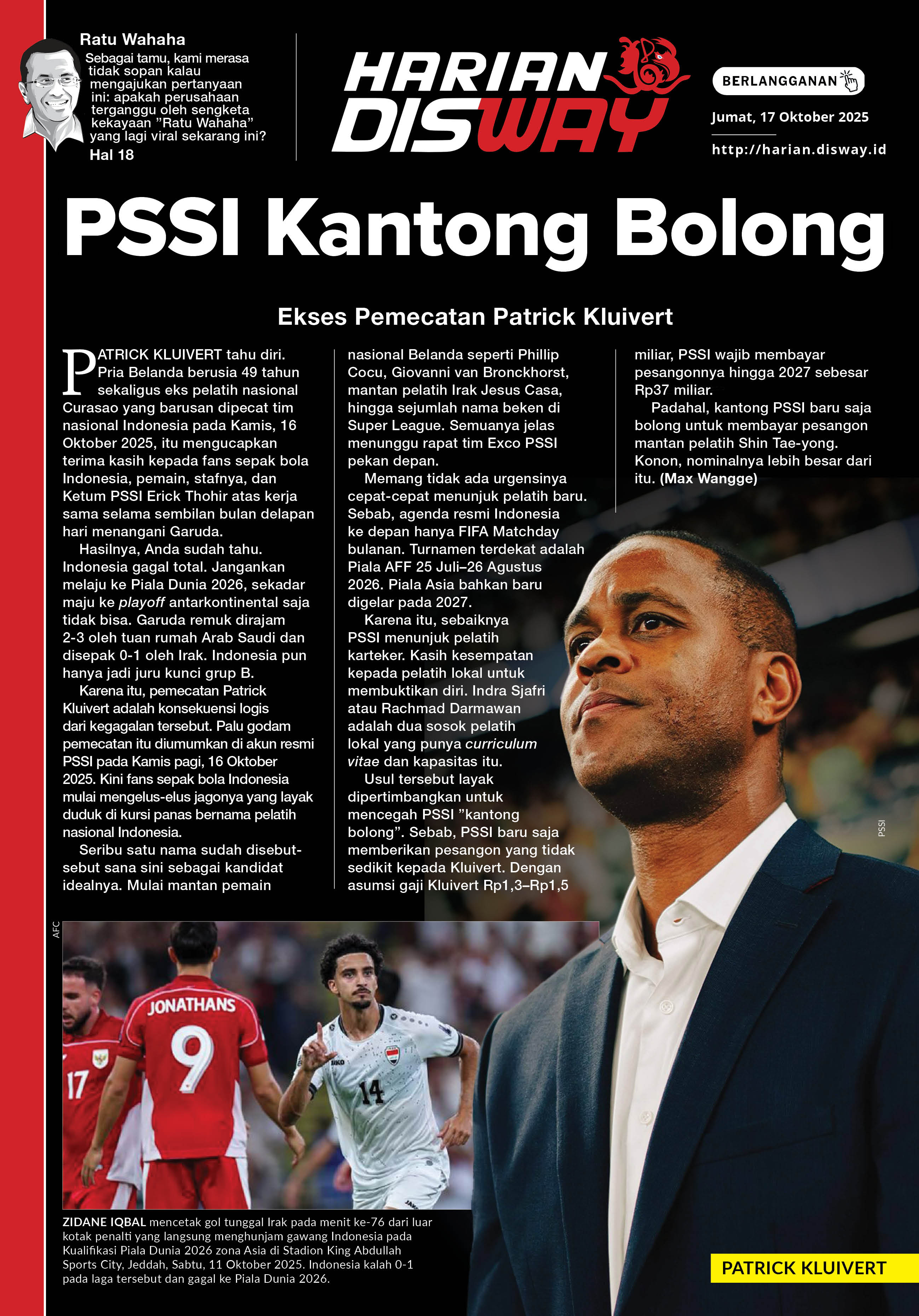 PSSI Kantong Bolong