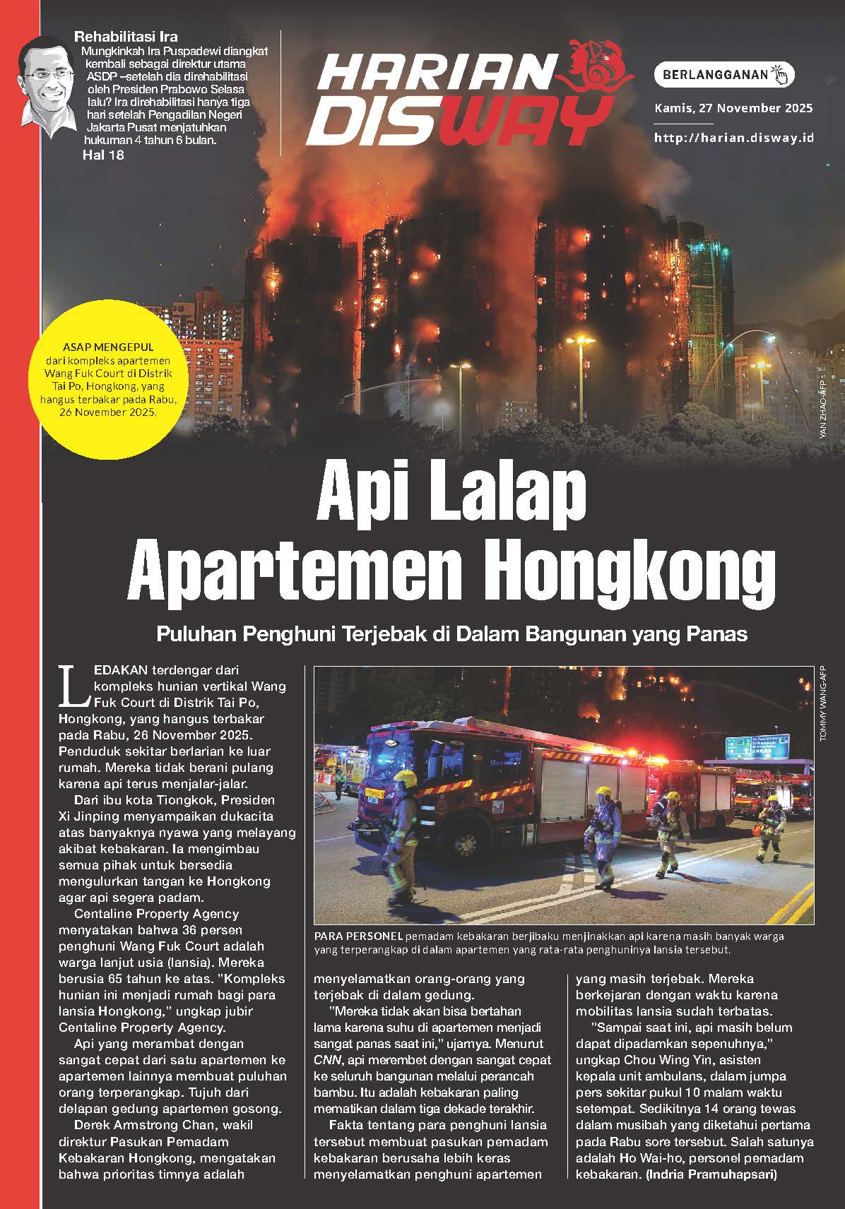 Api Lalap Apartemen Hongkong