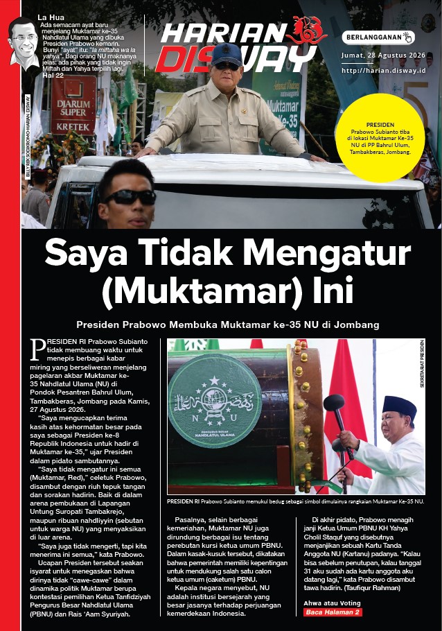Saya Tidak Mengatur (Muktamar) Ini