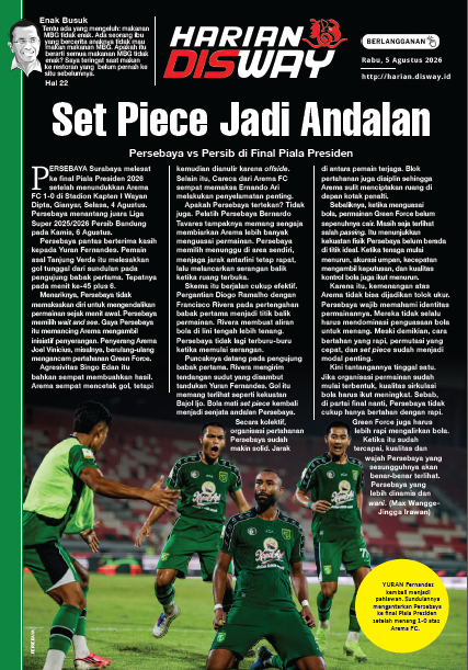 Set Piece Jadi Andalan