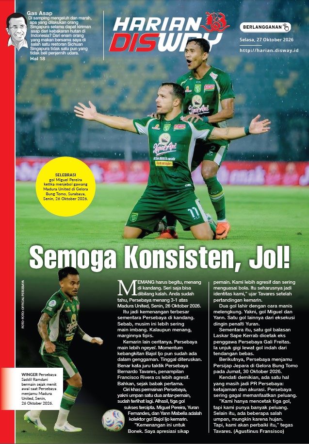Semoga Konsisten, Jol!