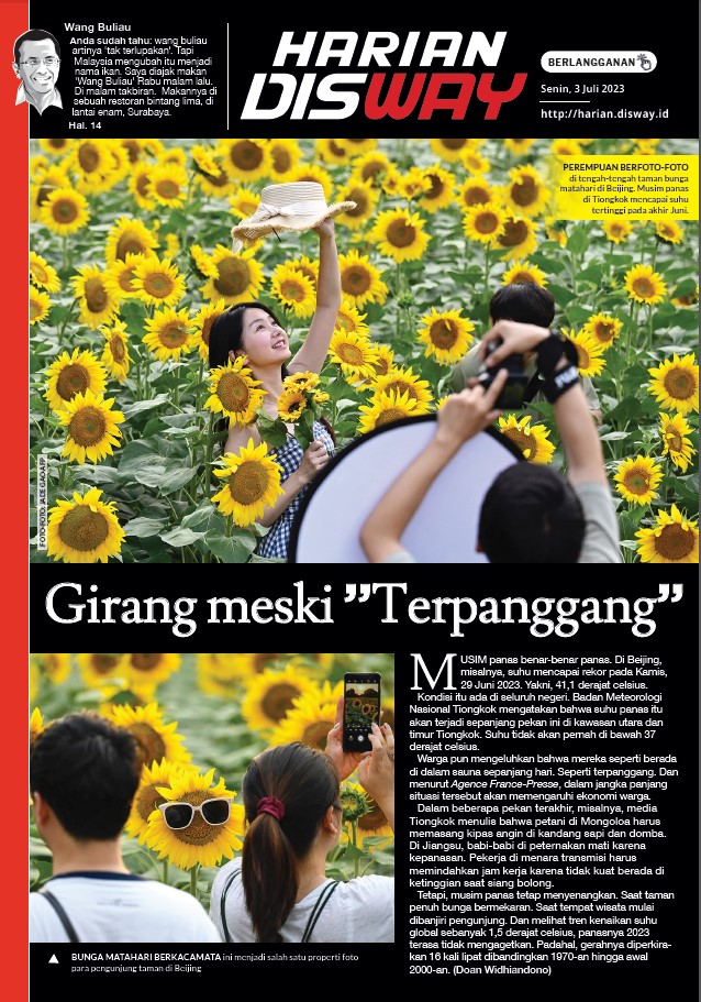 Girang meski ’’Terpanggang”