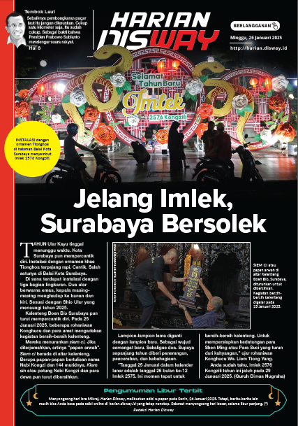 Jelang Imlek, Surabaya Bersolek