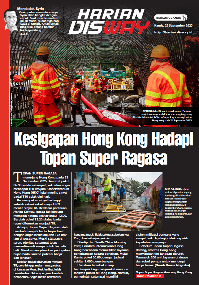 Kesigapan Hong Kong Hadapi Topan Super R