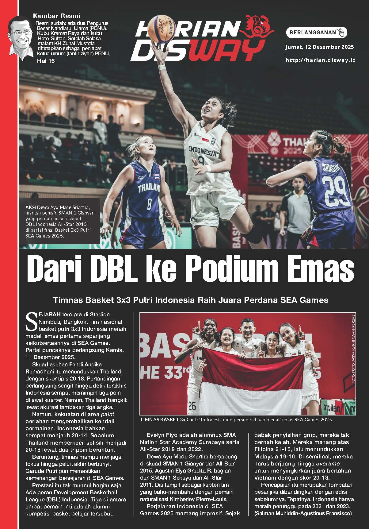 Dari DBL ke Podium Emas