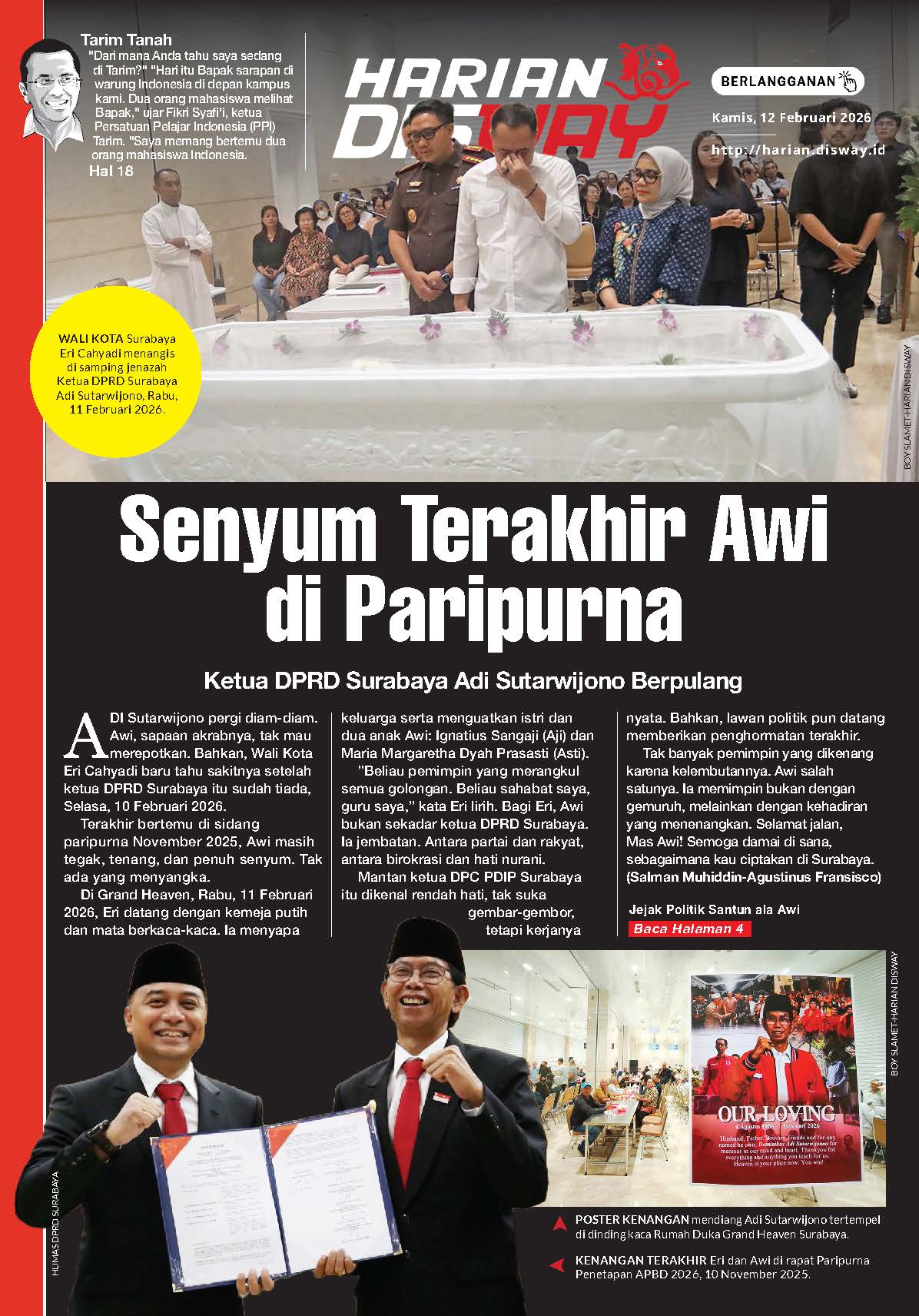 Senyum Terakhir Awi di Paripurna