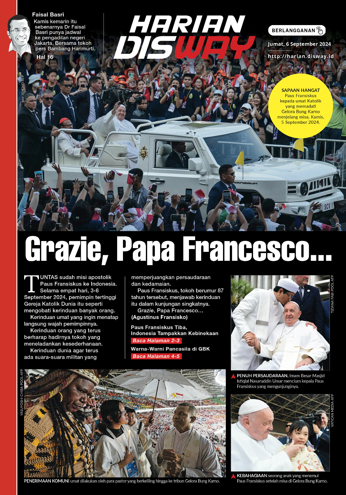 Grazie, Papa Francesco...