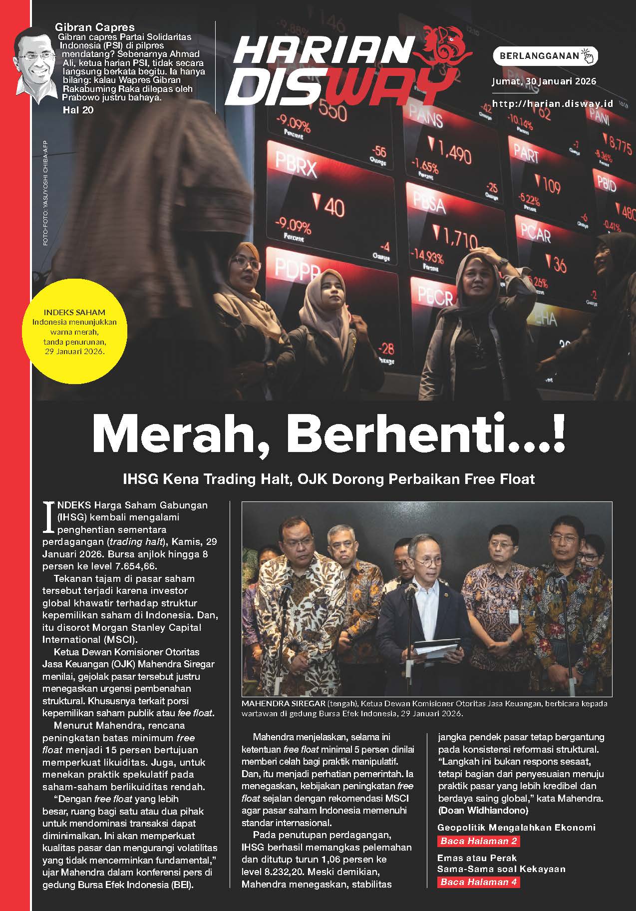 Merah, Berhenti…!