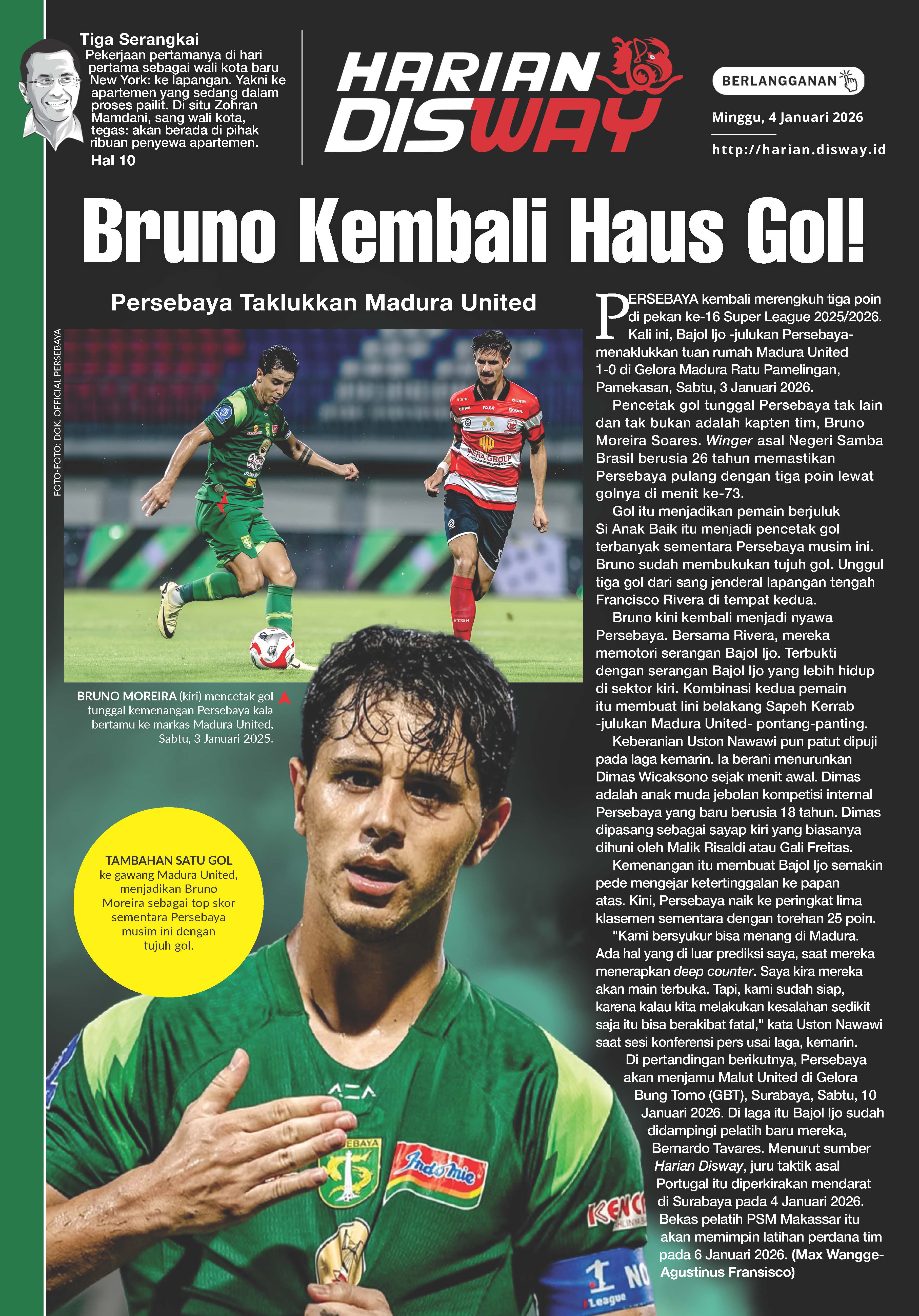 Bruno Kembali Haus Gol!