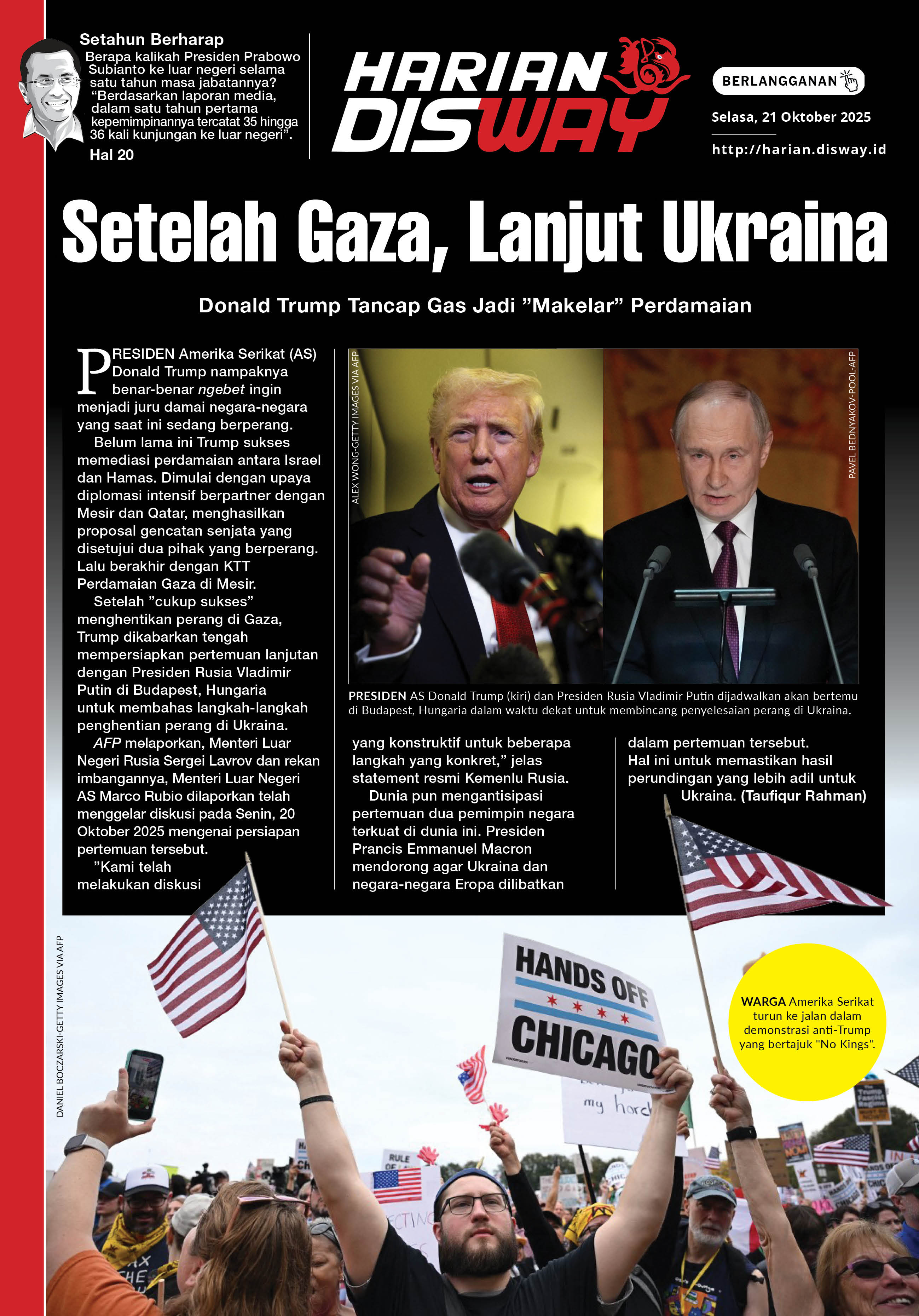 Setelah Gaza, Lanjut Ukraina