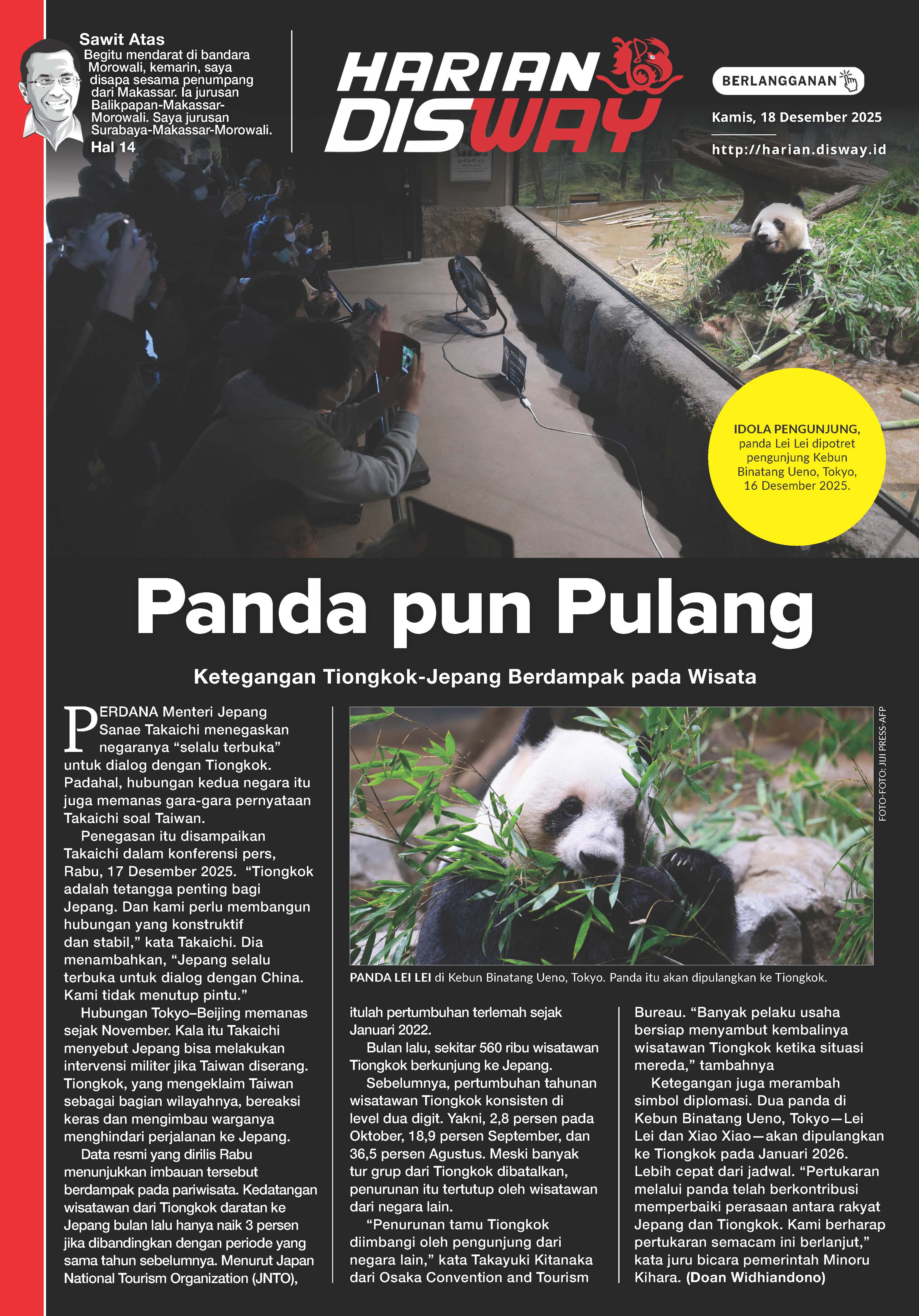 Panda pun Pulang