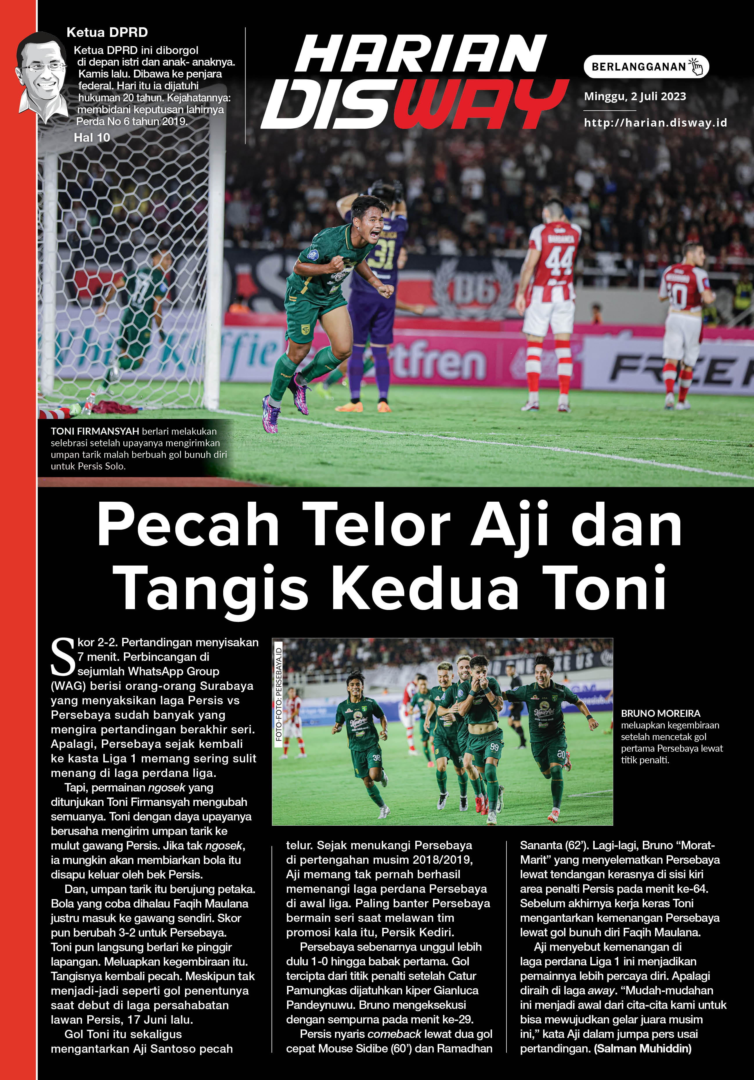 Pecah Telor Aji dan Tangis Kedua Toni