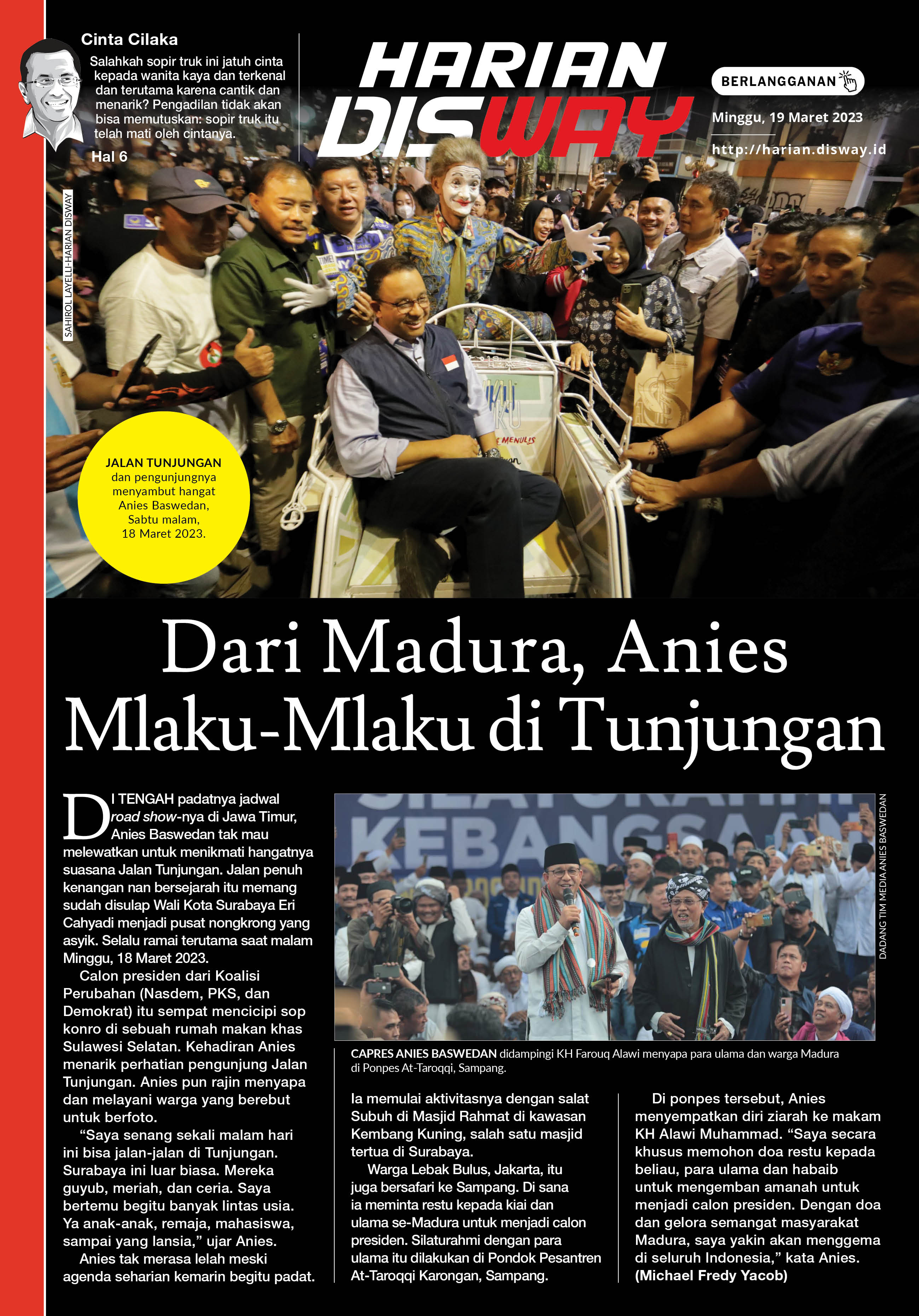 Dari Madura, Anies Mlaku-Mlaku di Tunjun