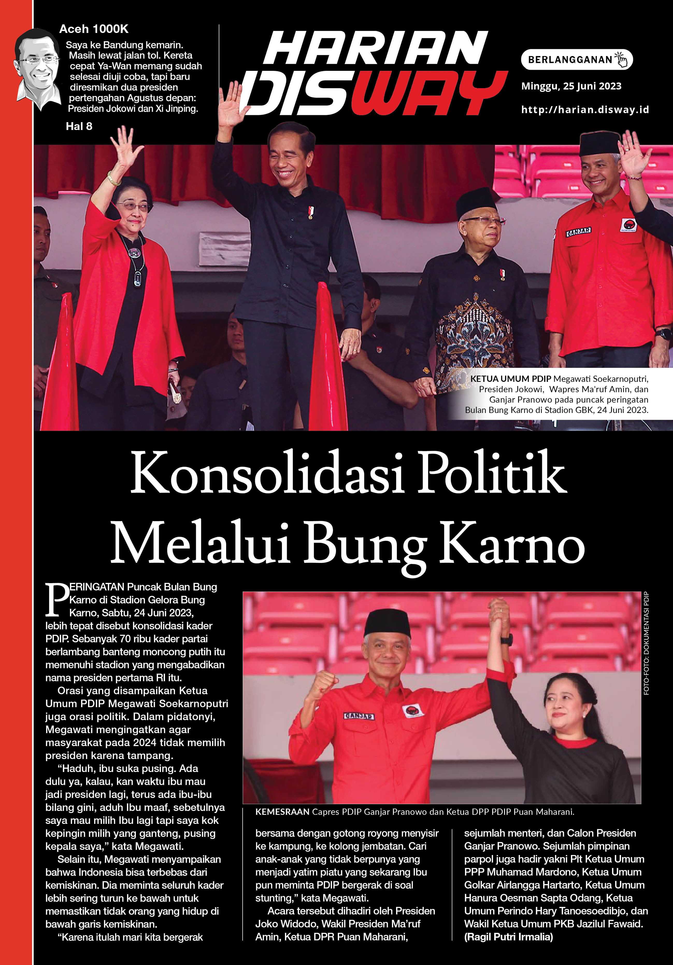 Konsolidasi Politik Melalui Bung Karno