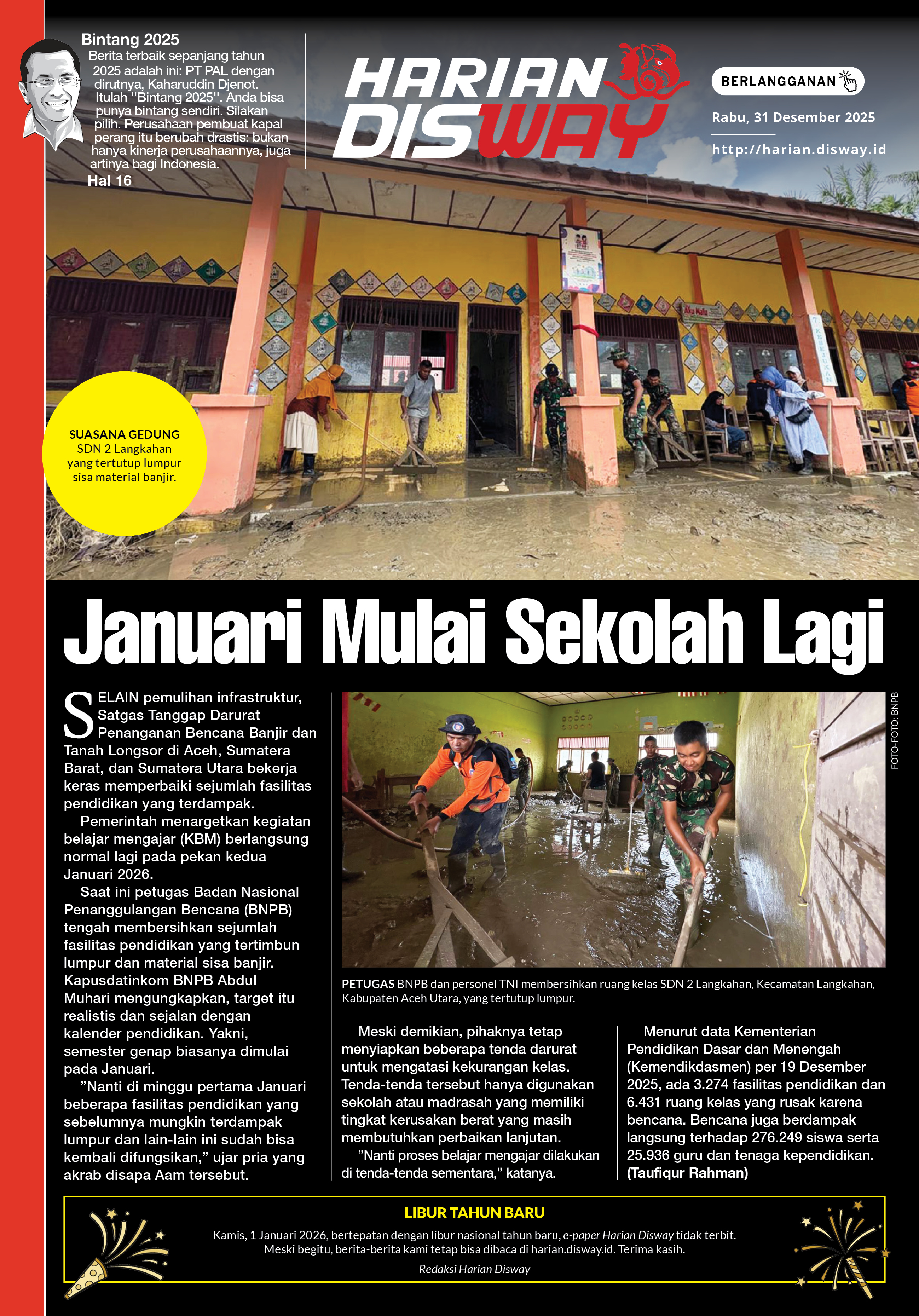 Januari Mulai Sekolah Lagi