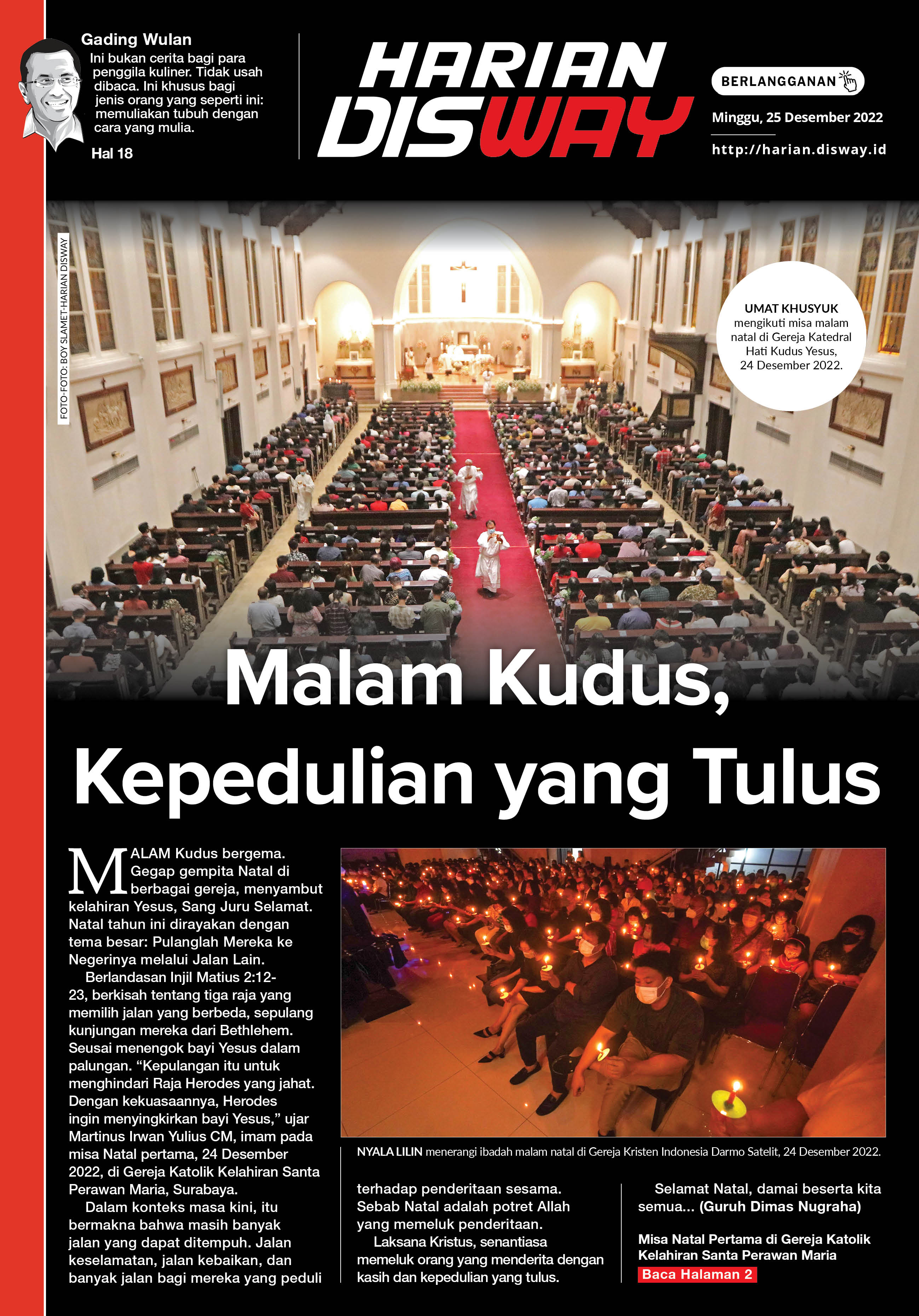 Malam Kudus, Kepedulian yang Tulus