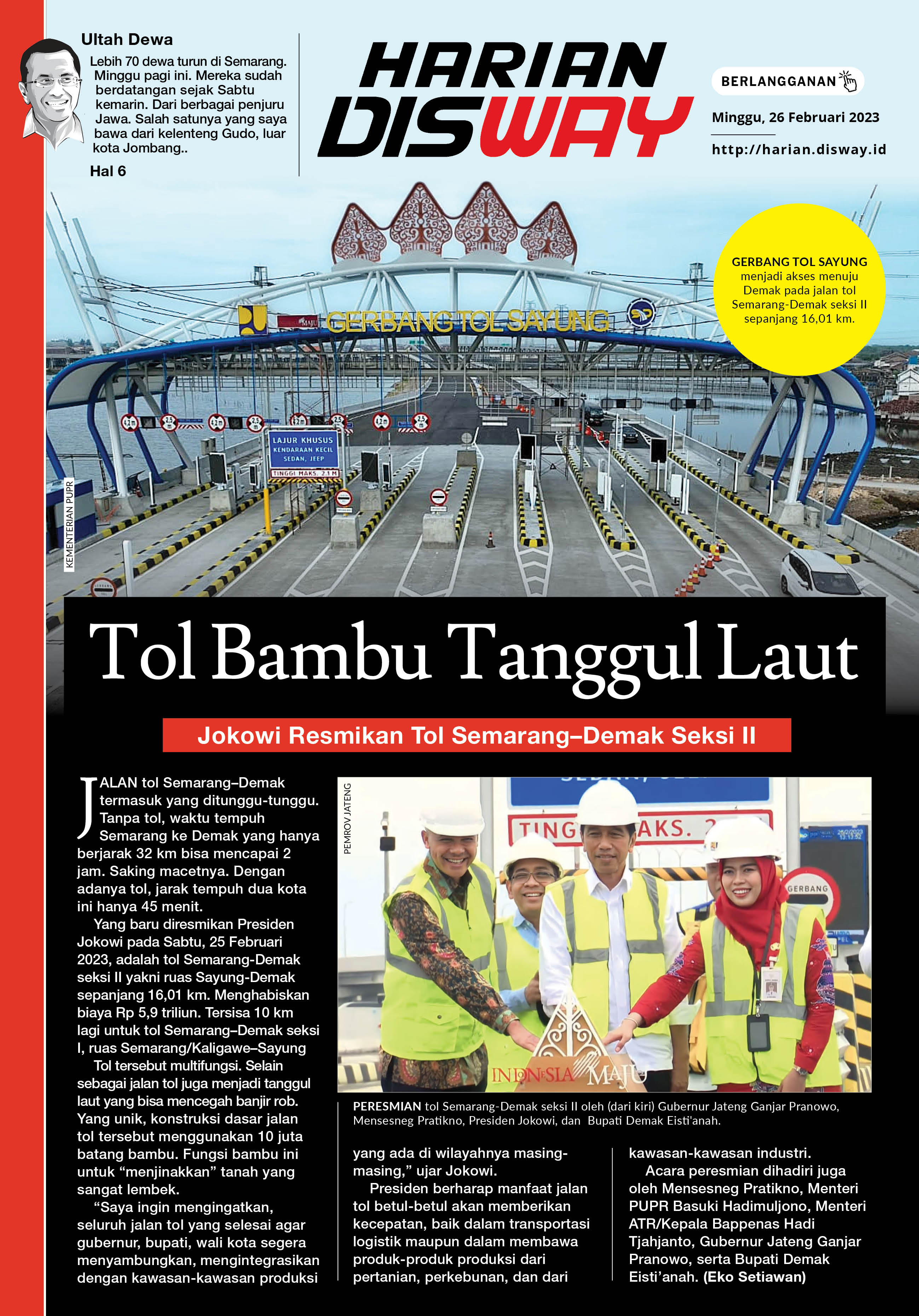 Tol Bambu Tanggul Laut