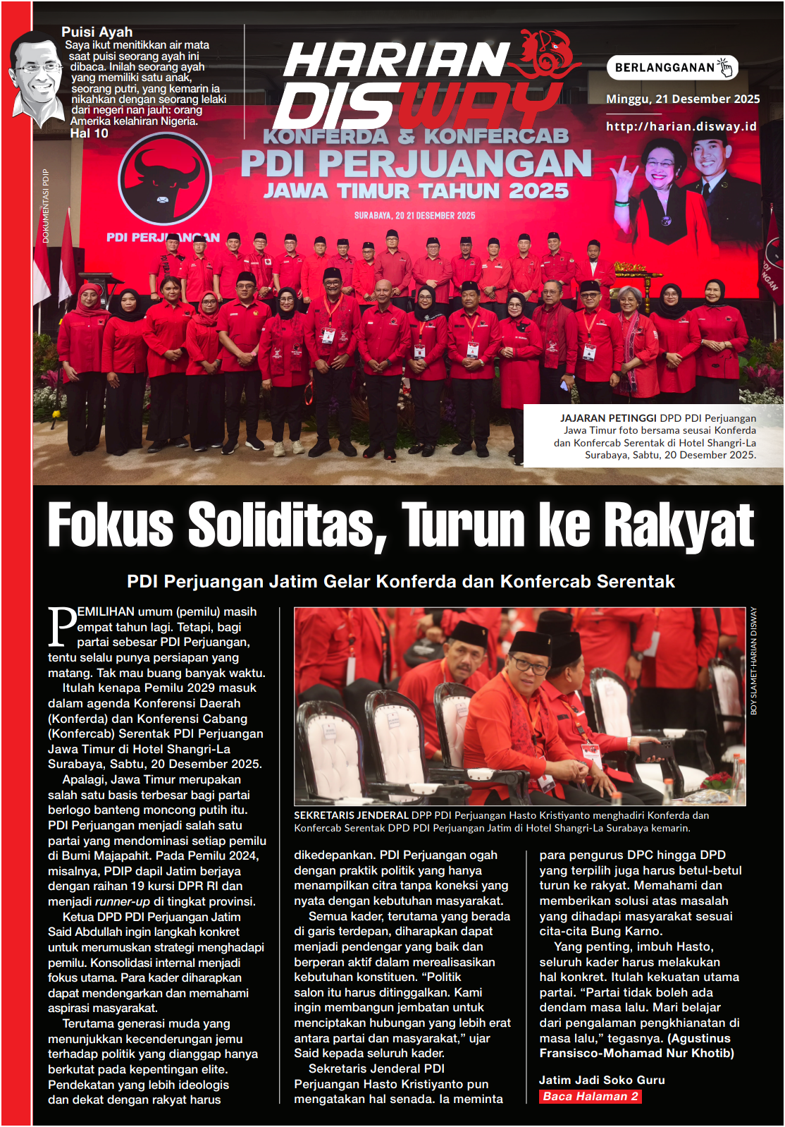 Fokus Soliditas, Turun ke Rakyat