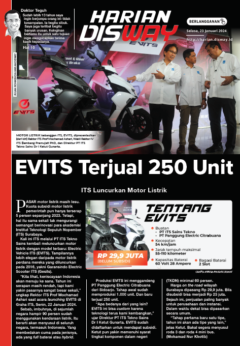 EVITS Terjual 250 Unit