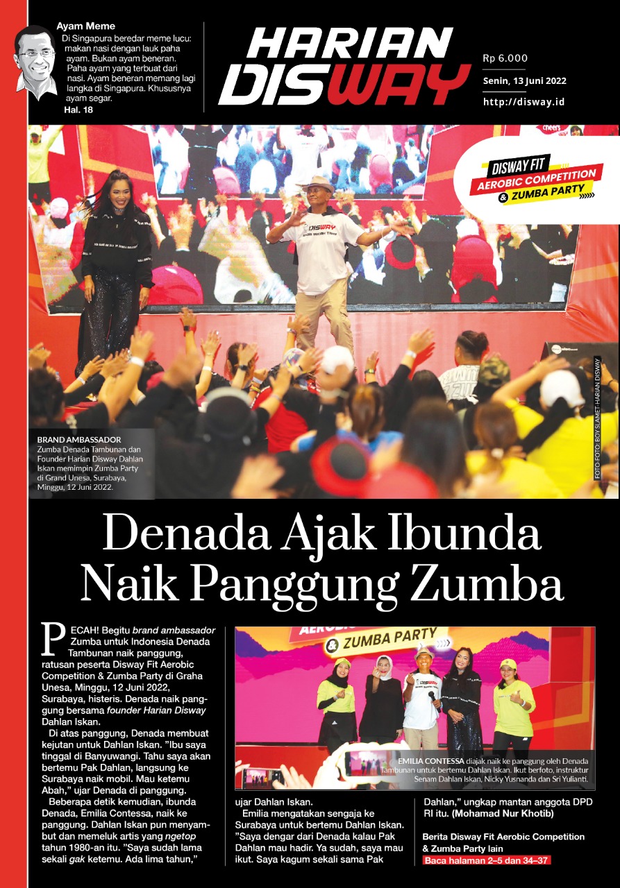 Dahlan Iskan Zumba Bareng Denada