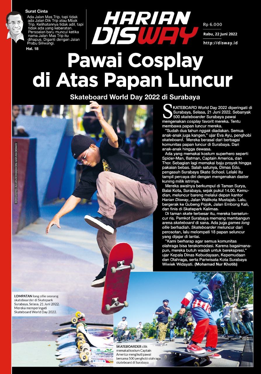Skateboard World Day 2022 di Surabaya