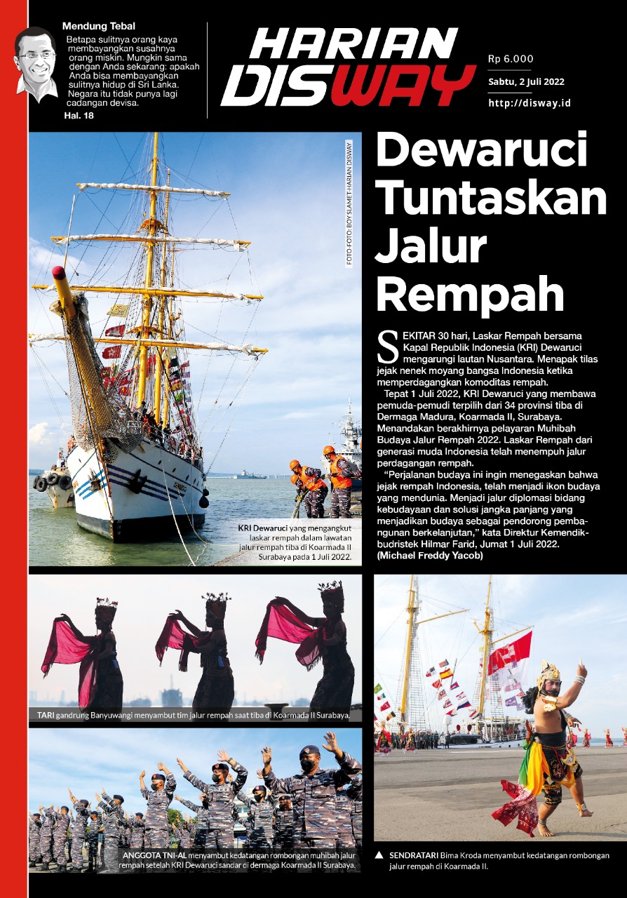 Dewaruci Tuntaskan Jalur Rempah