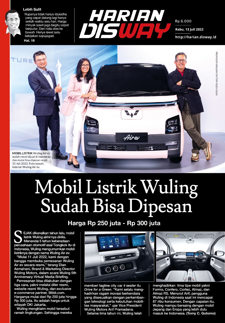 Mobil Listrik Wuling Sudah Bisa Dipesan