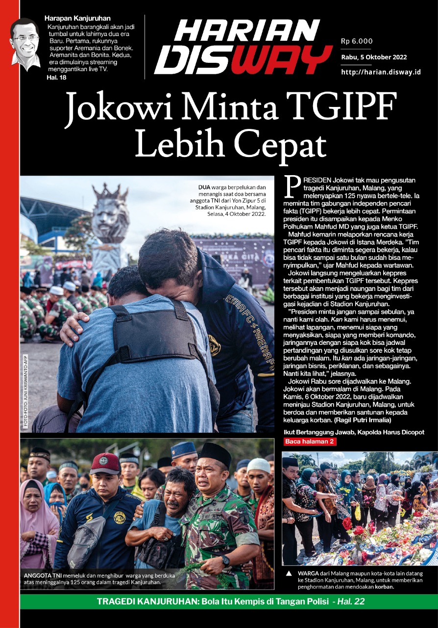 Jokowi Dorong TGIPF Lebih Cepat