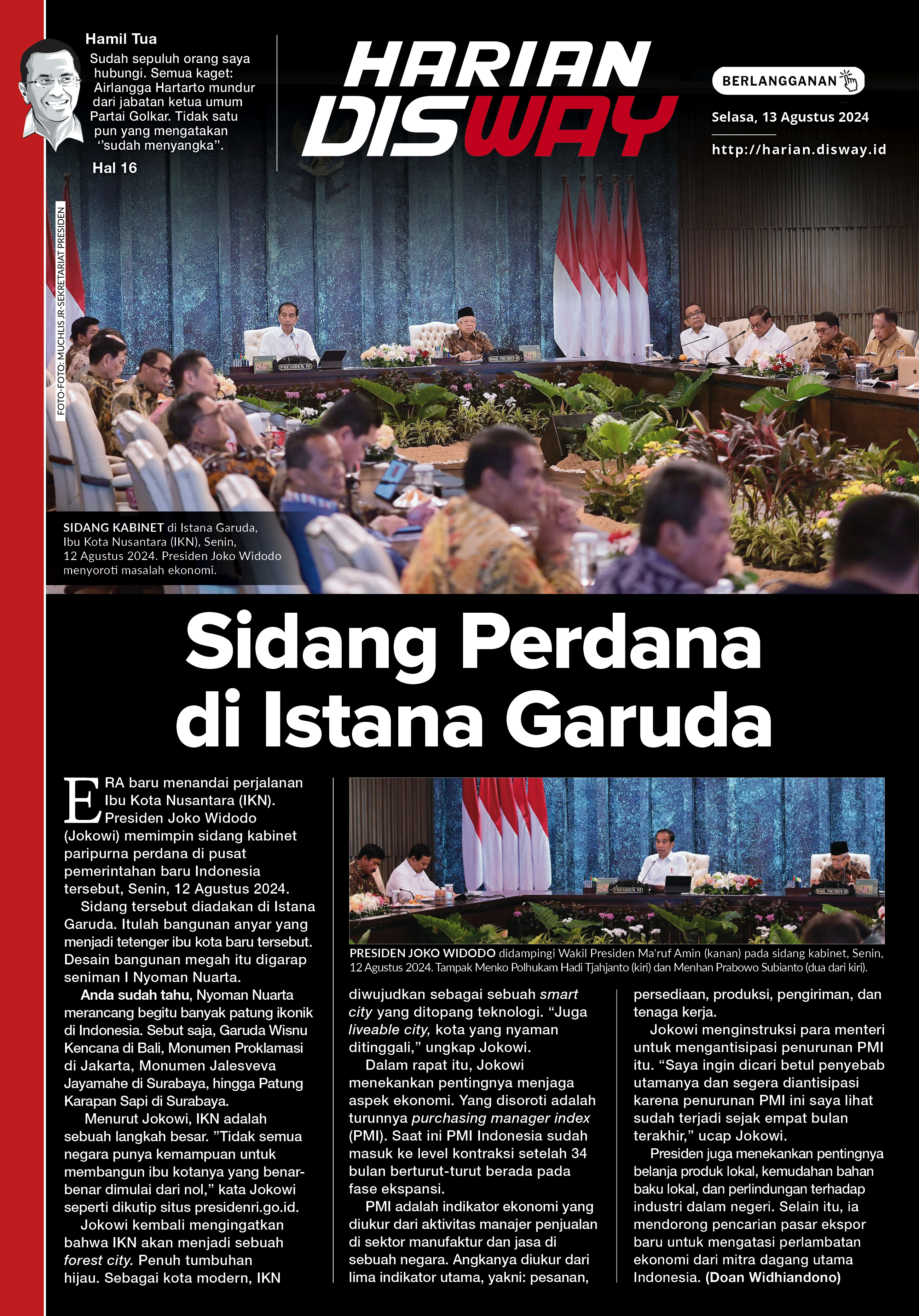 Sidang Perdana di Istana Garuda