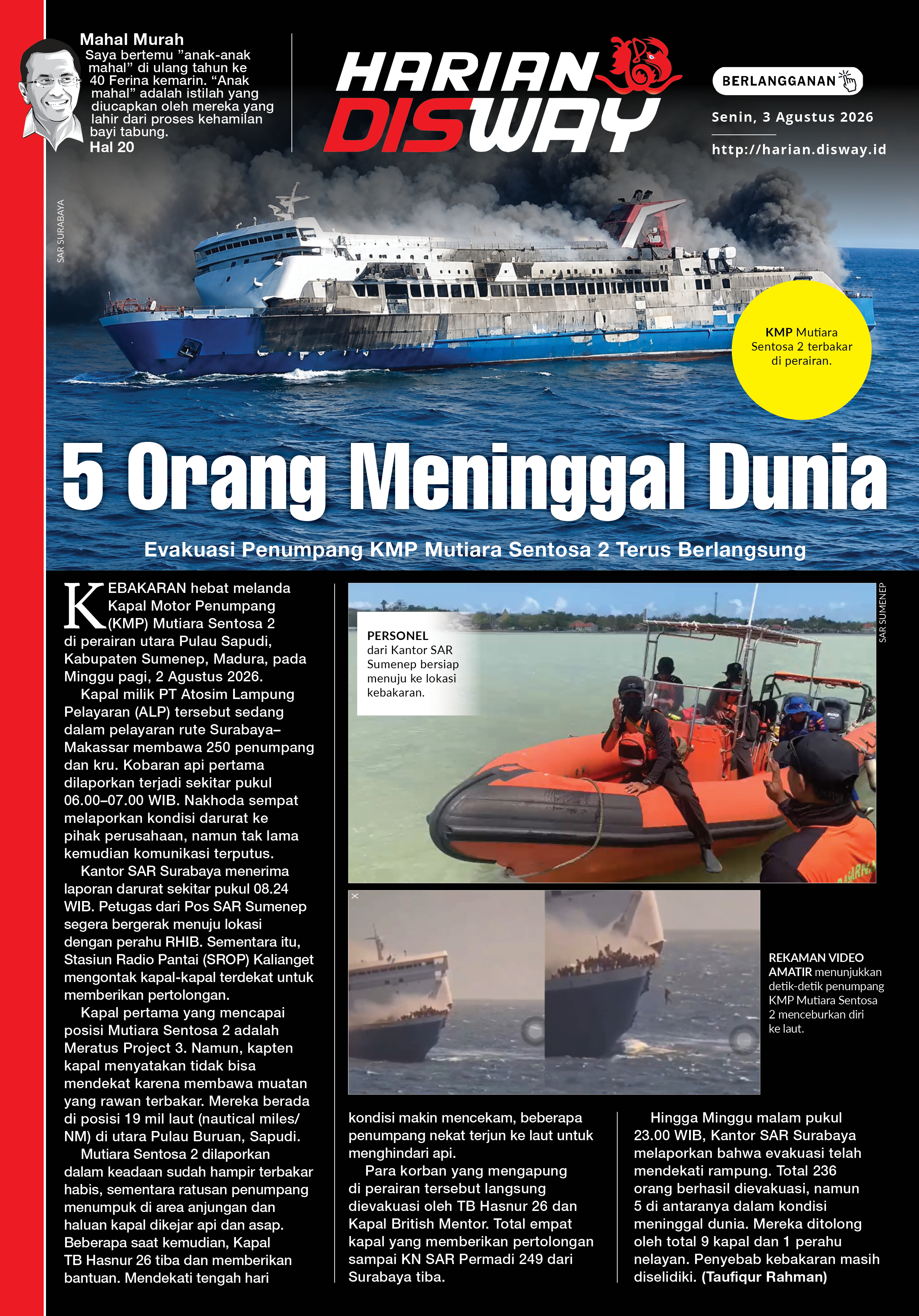 5 Orang Meninggal Dunia