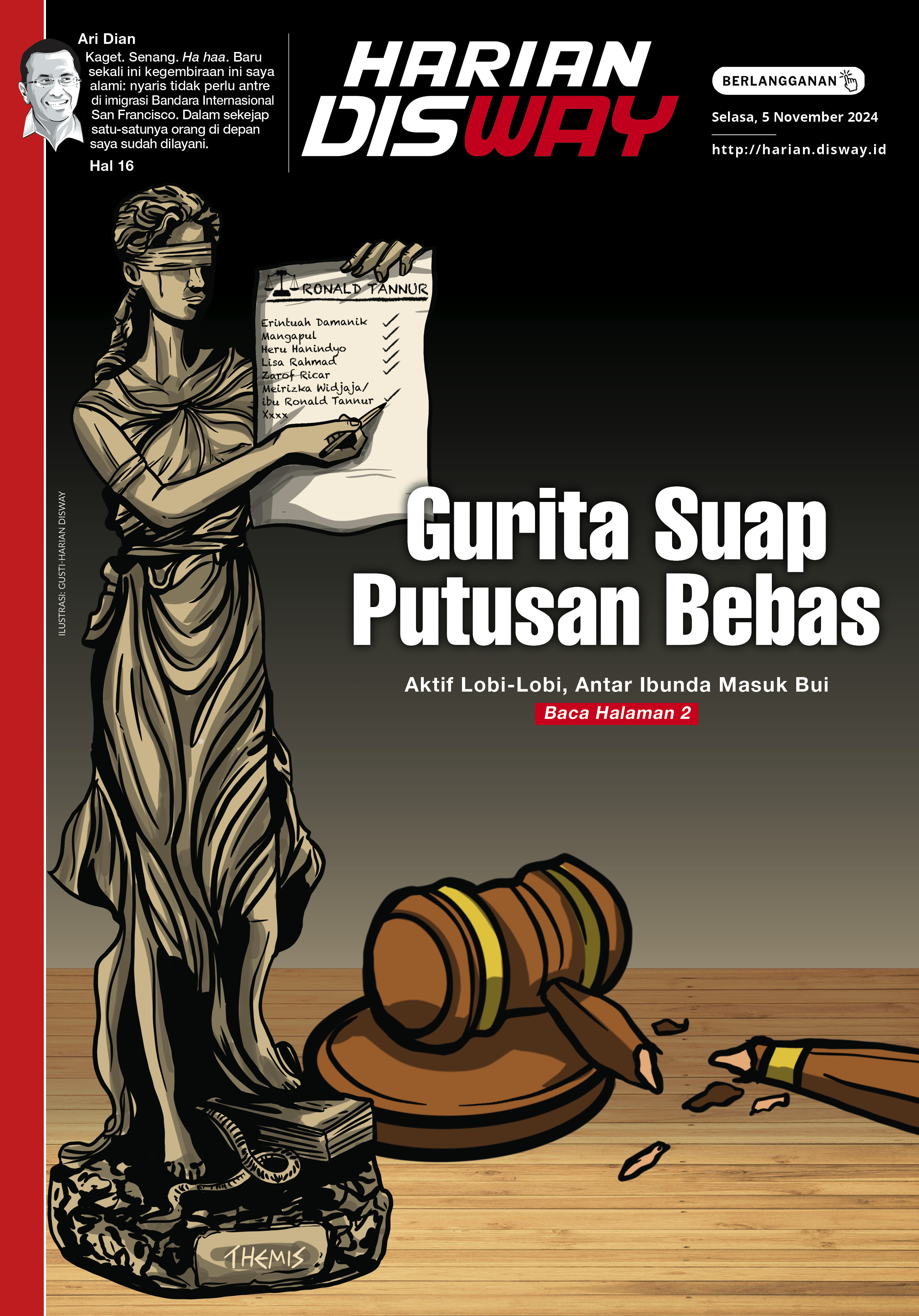 Gurita Suap Putusan Bebas