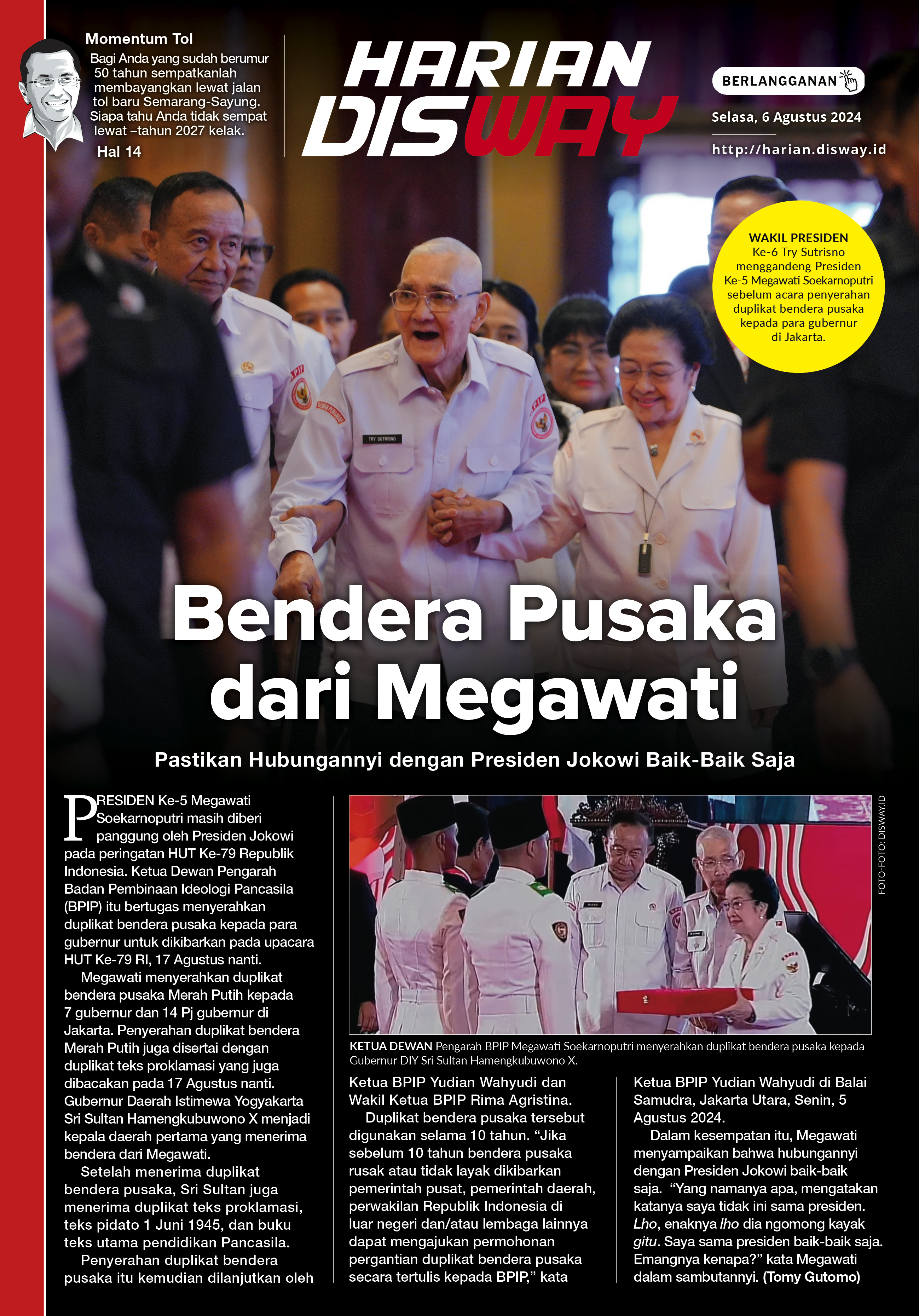 Bendera Pusaka dari Megawati