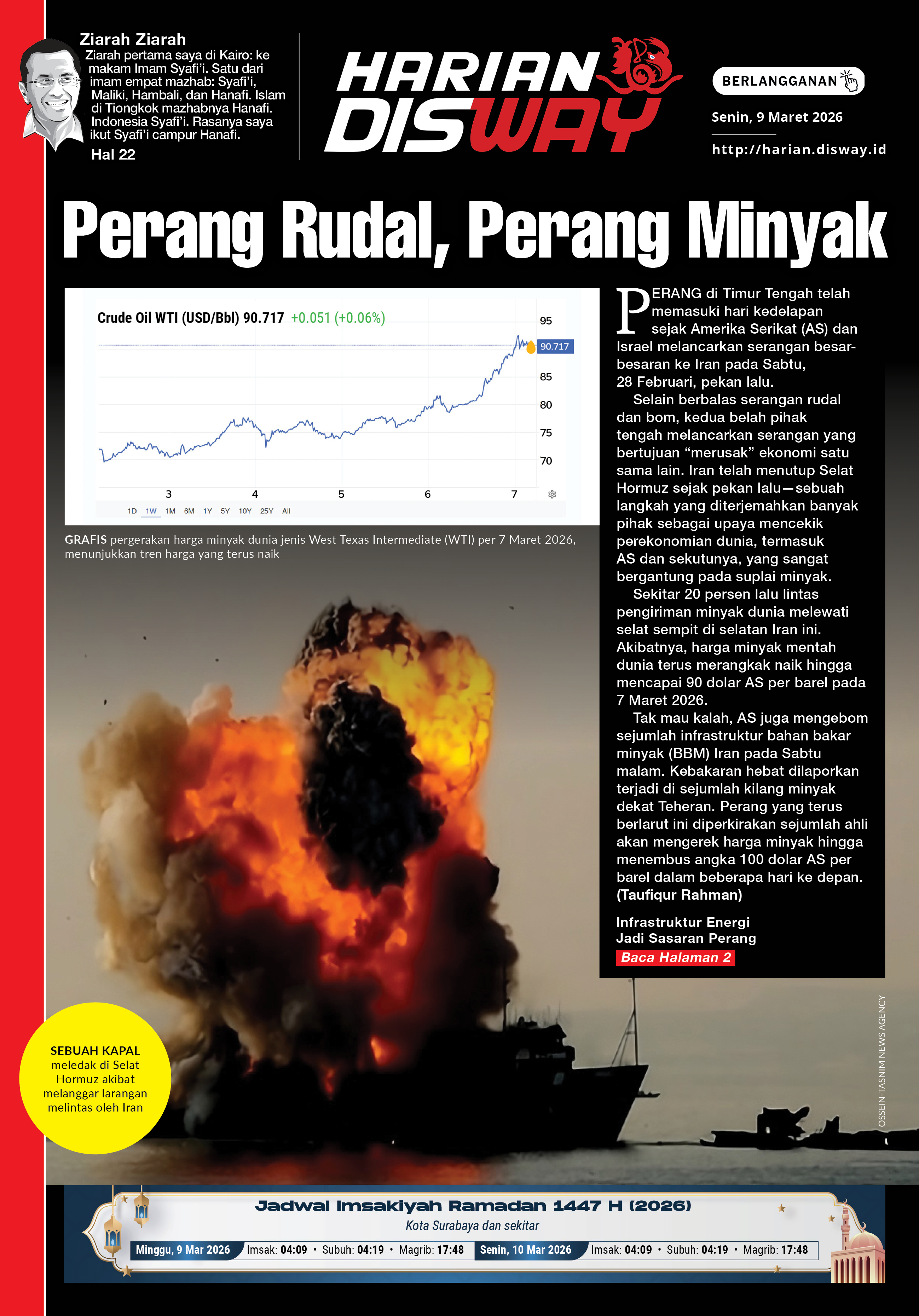 Perang Rudal, Perang Minyak