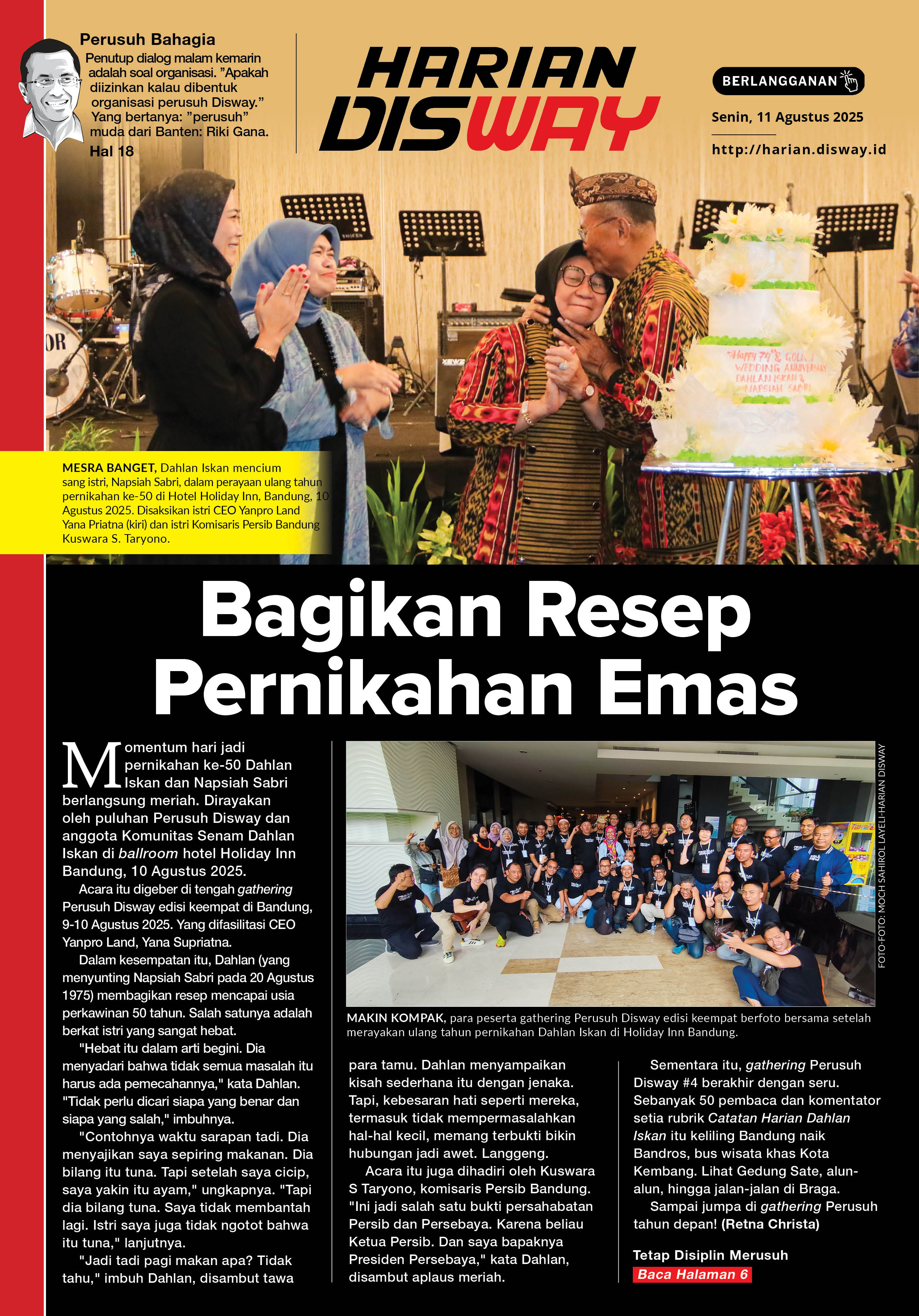 Bagikan Resep Pernikahan Emas