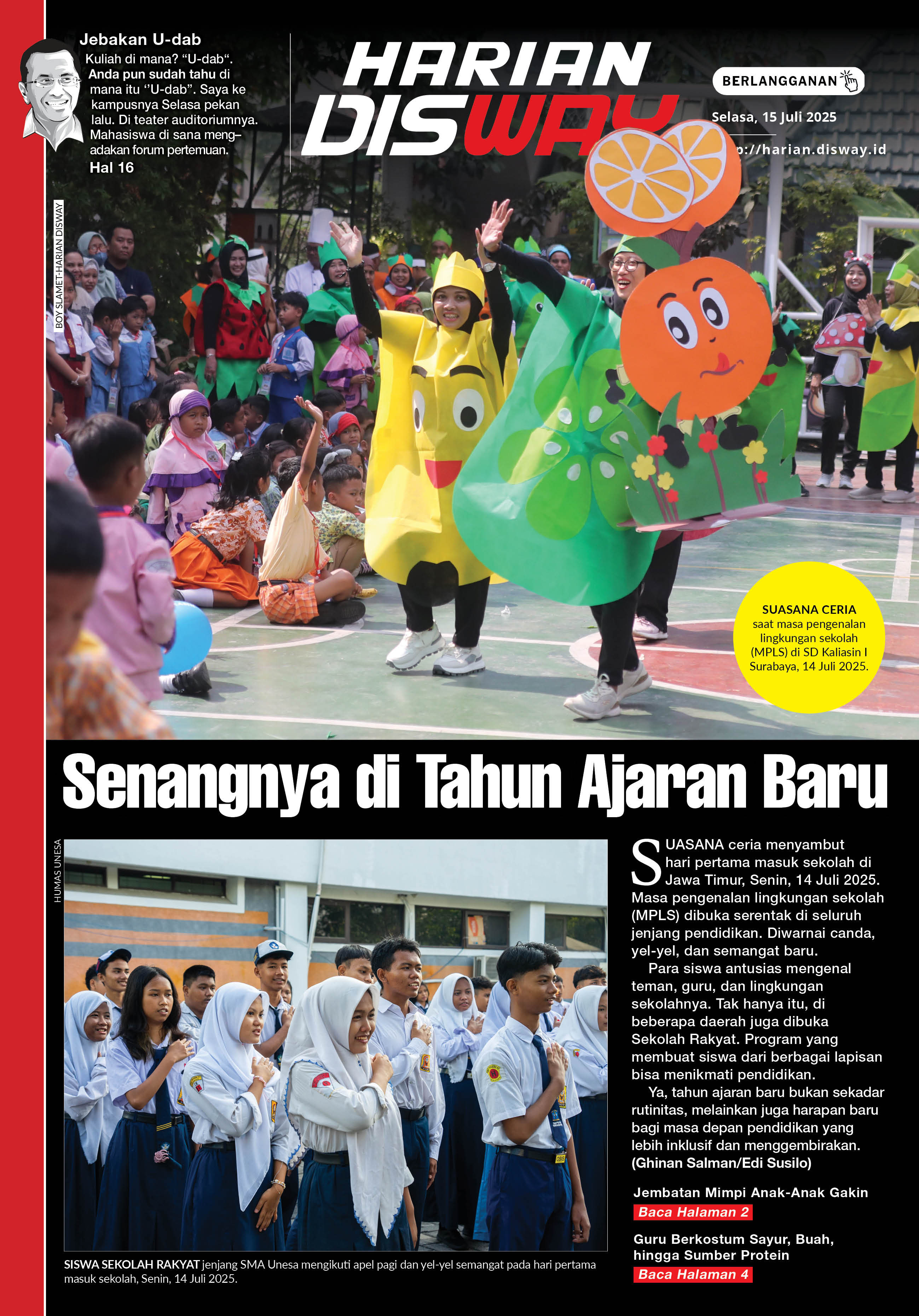 Senangnya di Tahun Ajaran Baru