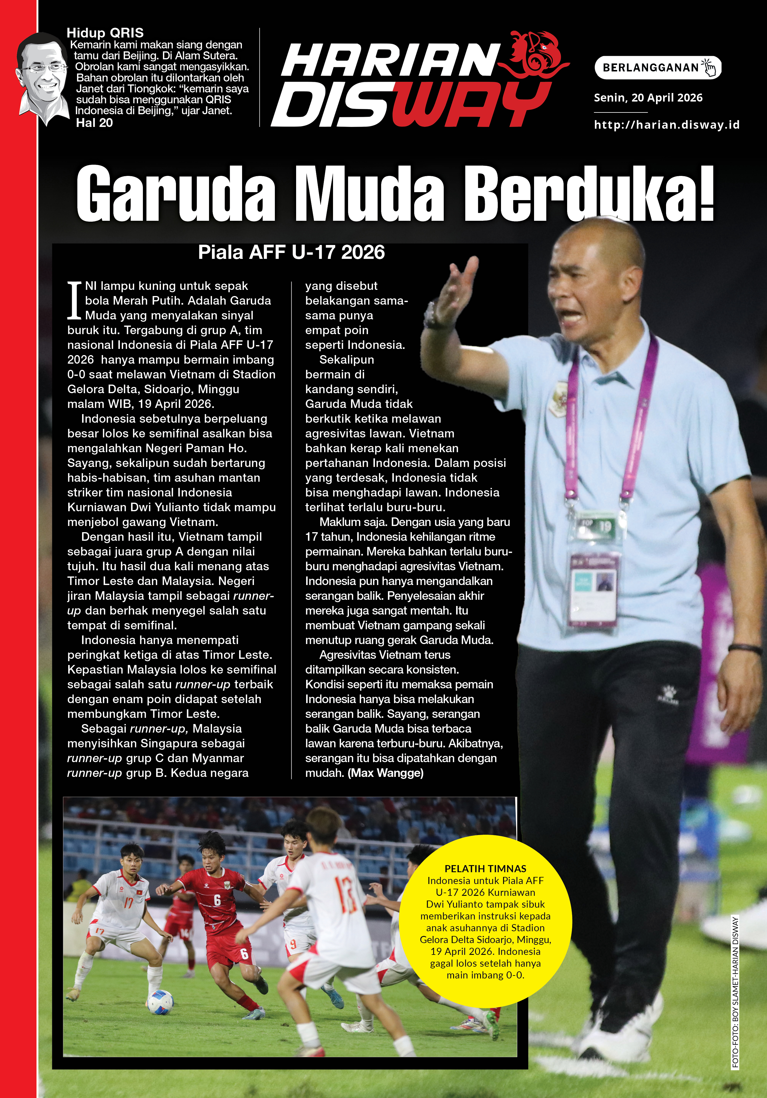 Garuda Muda Berduka!