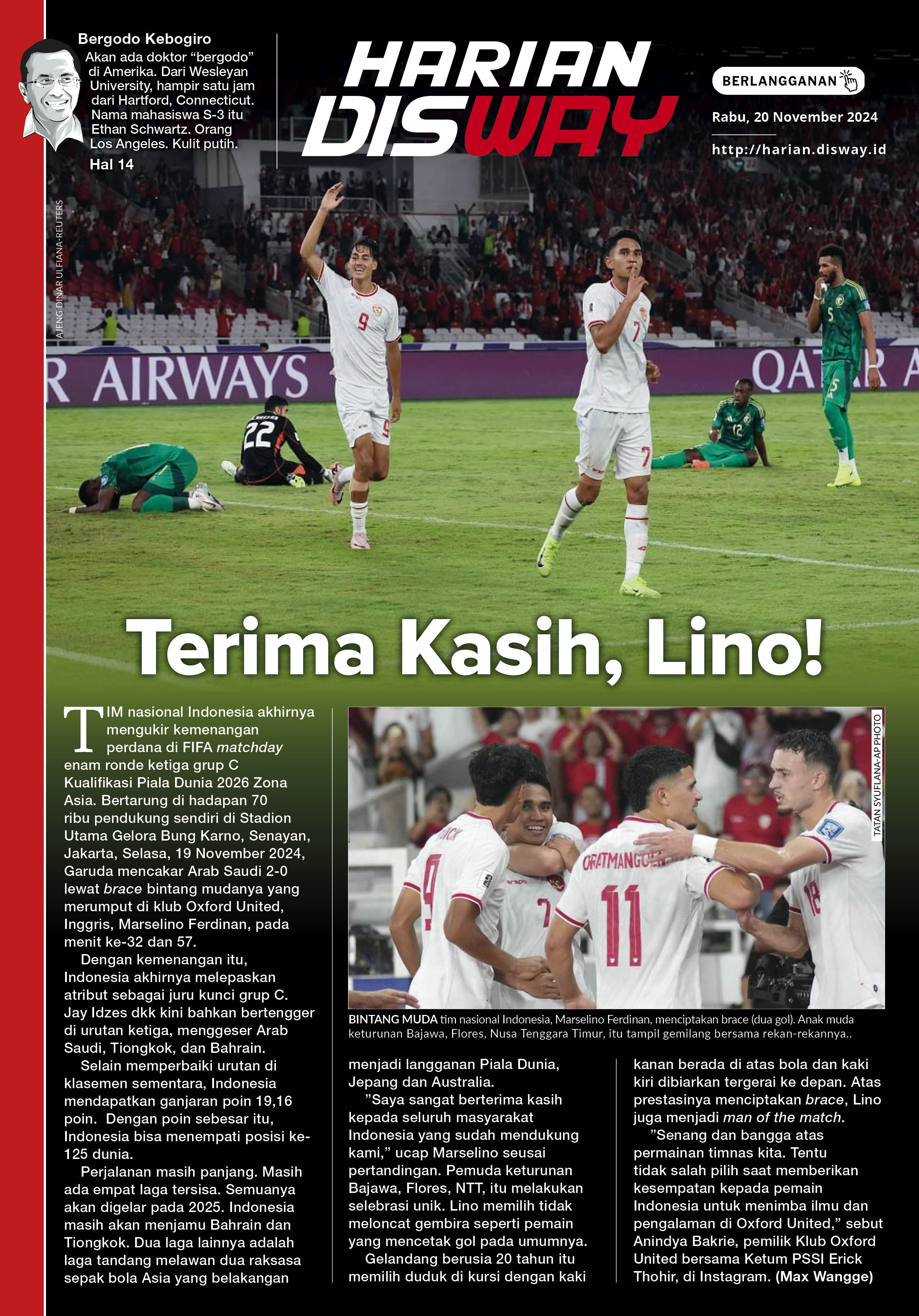 Terima Kasih, Lino!