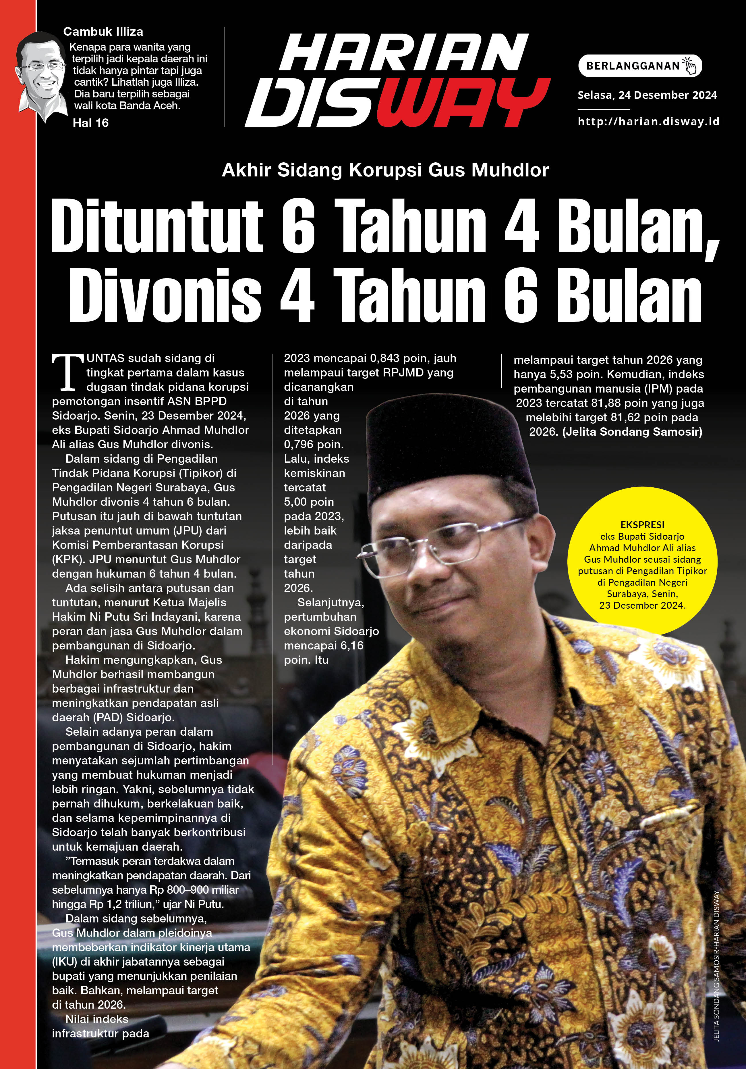 Dituntut 6 Tahun 4 Bulan, Divonis 4 Tahu