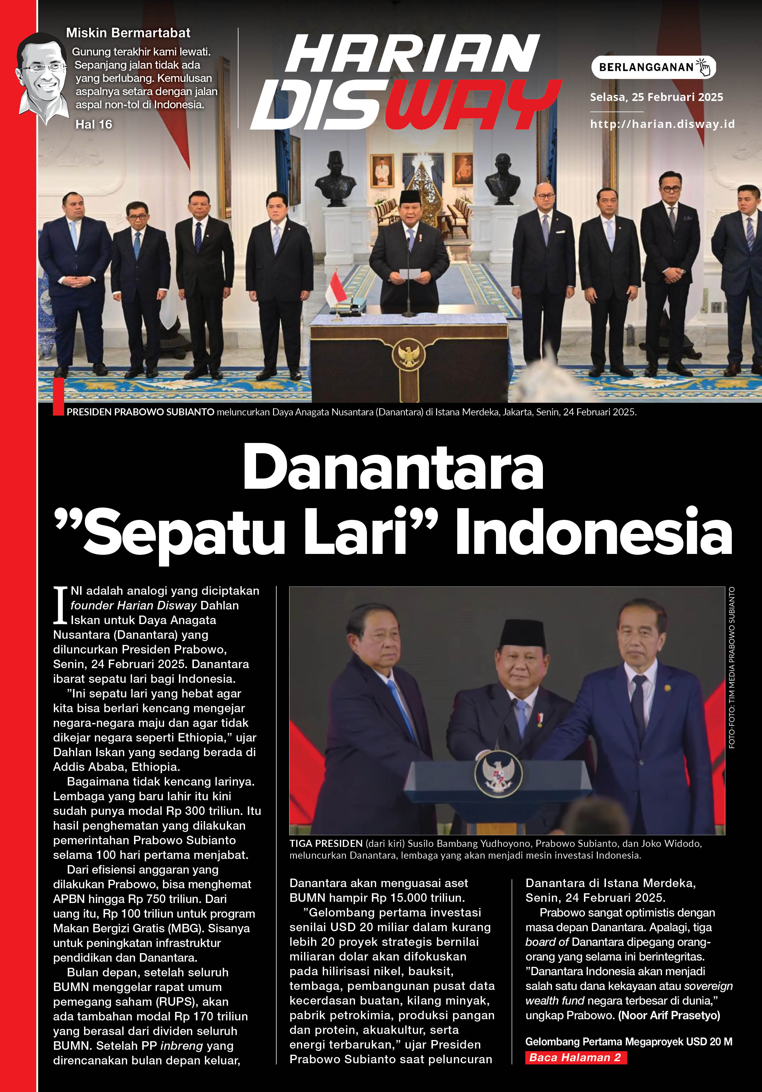 Danantara ”Sepatu Lari” Indonesia