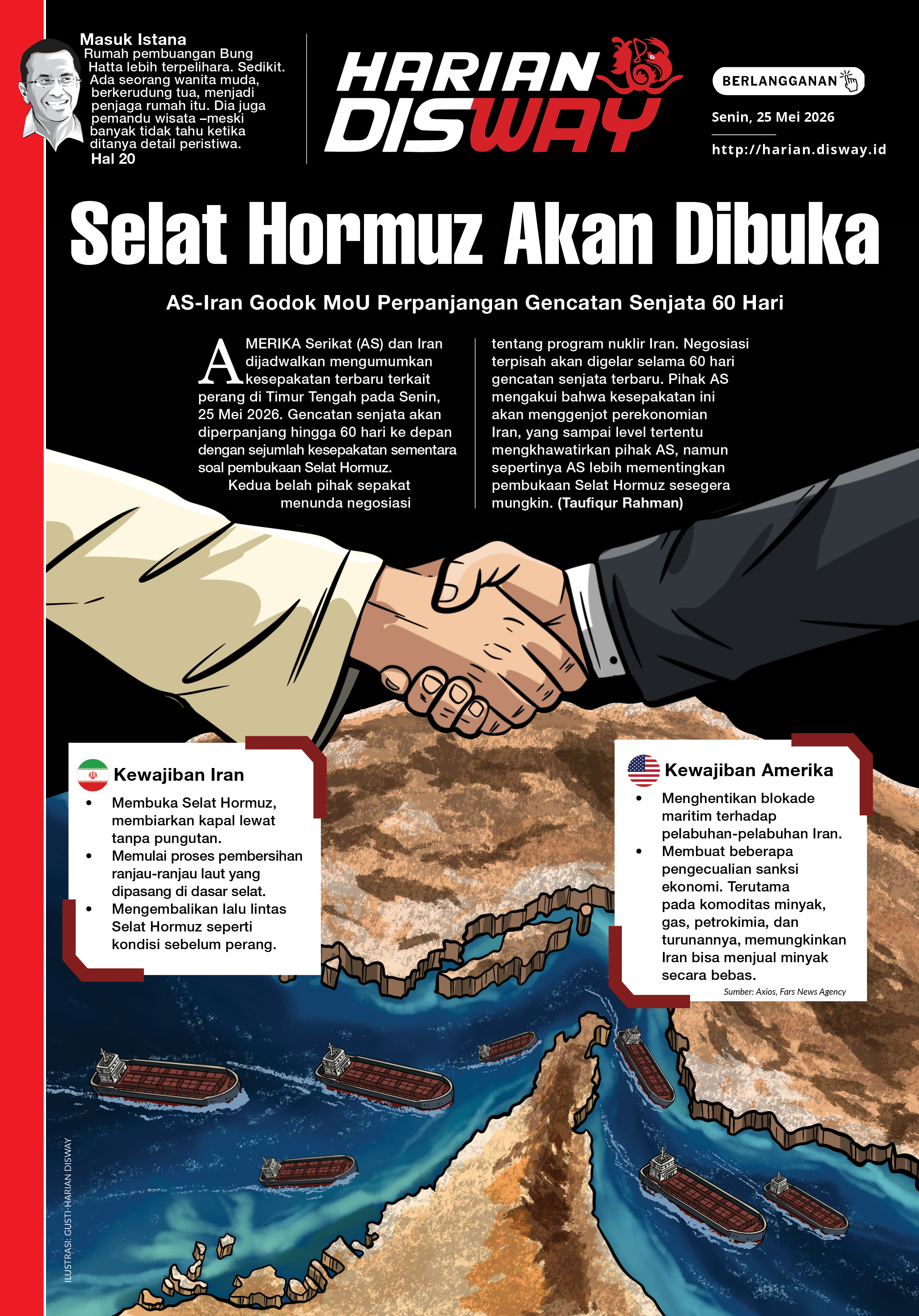 Selat Hormuz Akan Dibuka