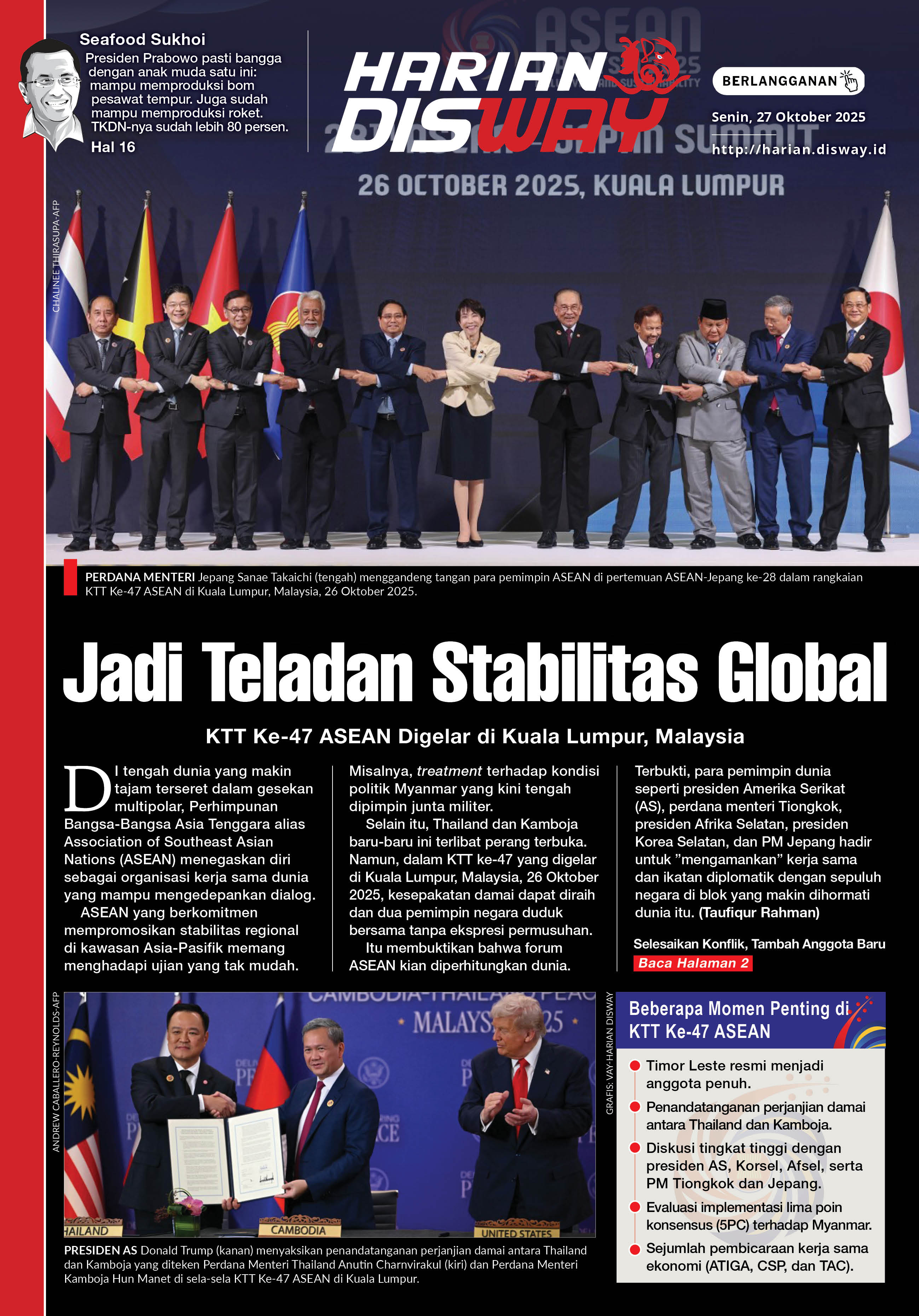 Jadi Teladan Stabilitas Global